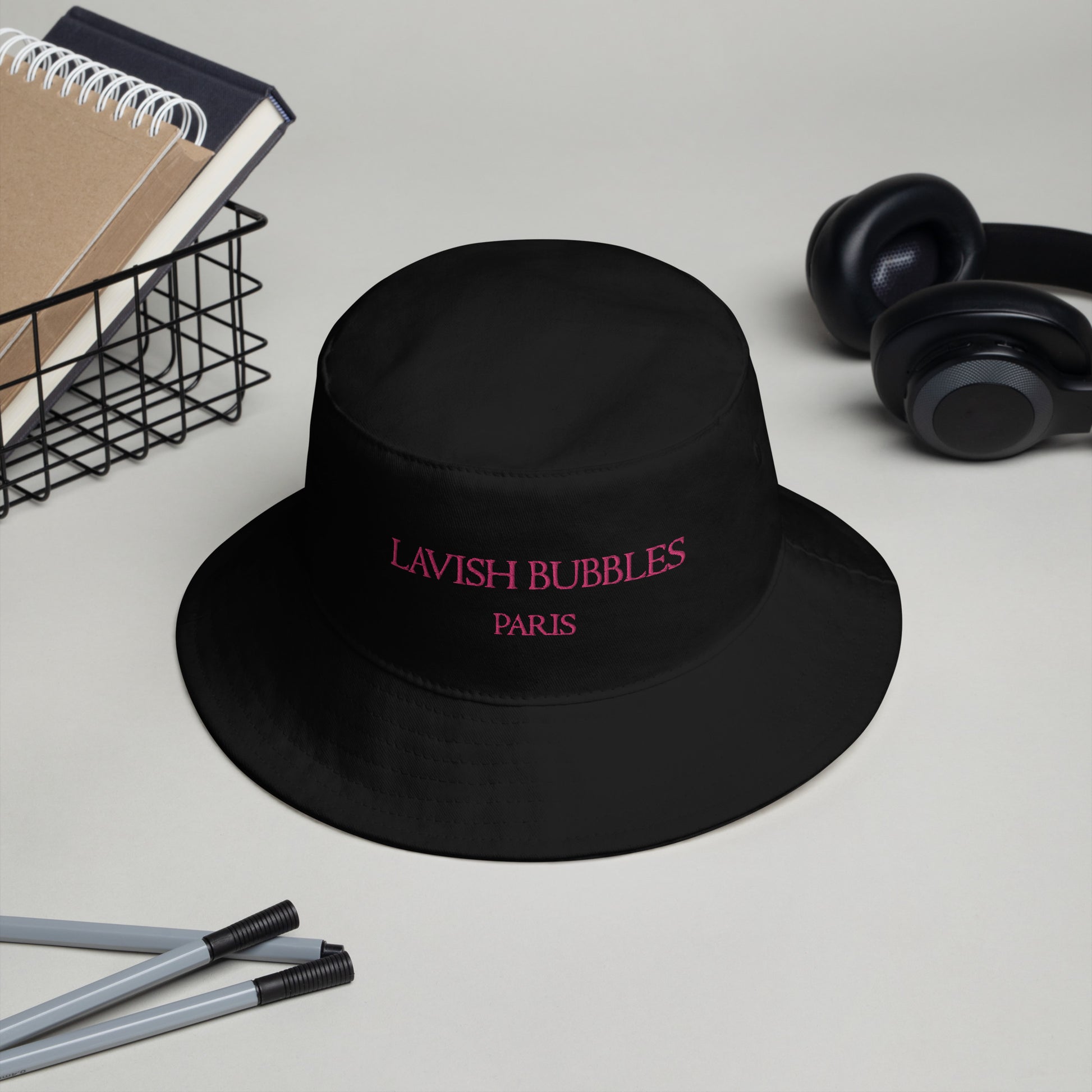 Paris Lavish Bubbles (Pink) - Bucket Hat - LAVISH BUBBLES