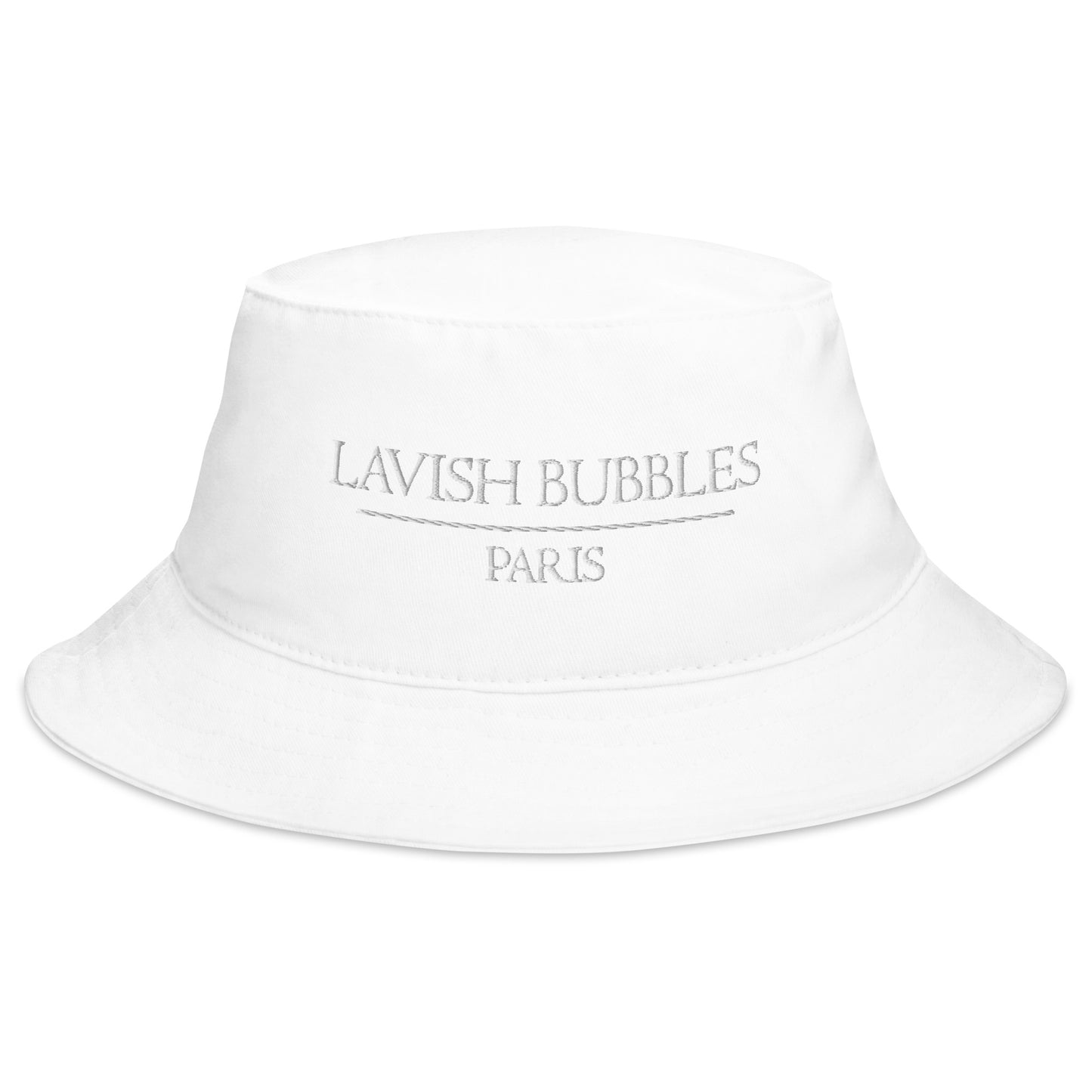 Paris Lavish Bubbles (White) - Bucket Hat - LAVISH BUBBLES