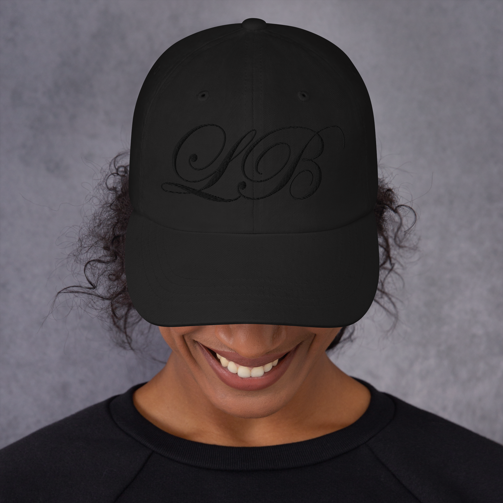 calligraphy Cap (Black)- Lavish Bubbles - LAVISH BUBBLES