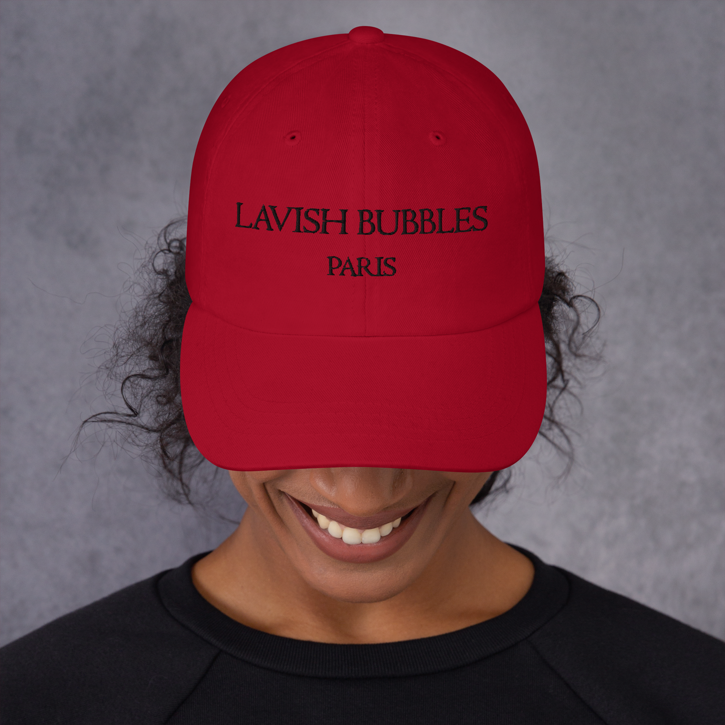 Paris Lavish Bubbles (Black)  - Dad hat - LAVISH BUBBLES