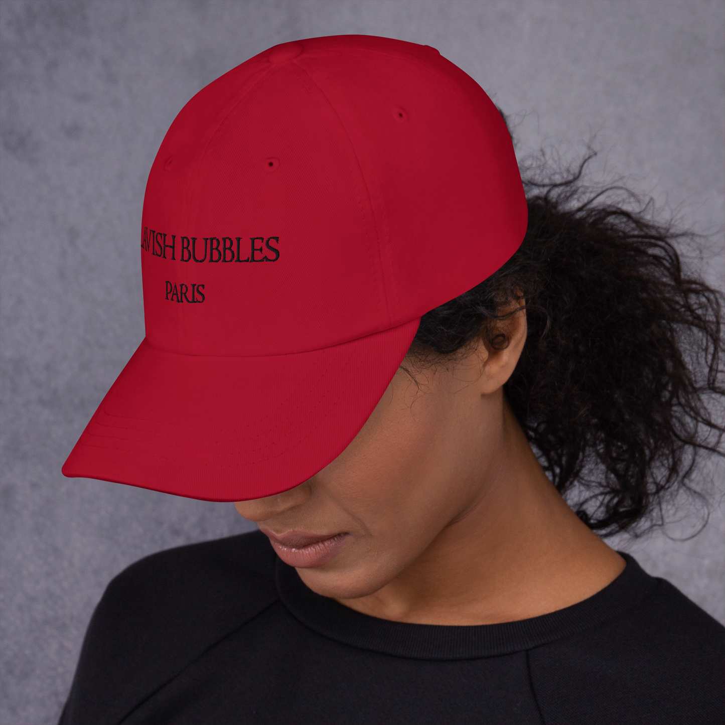 Paris Lavish Bubbles (Black)  - Dad hat - LAVISH BUBBLES