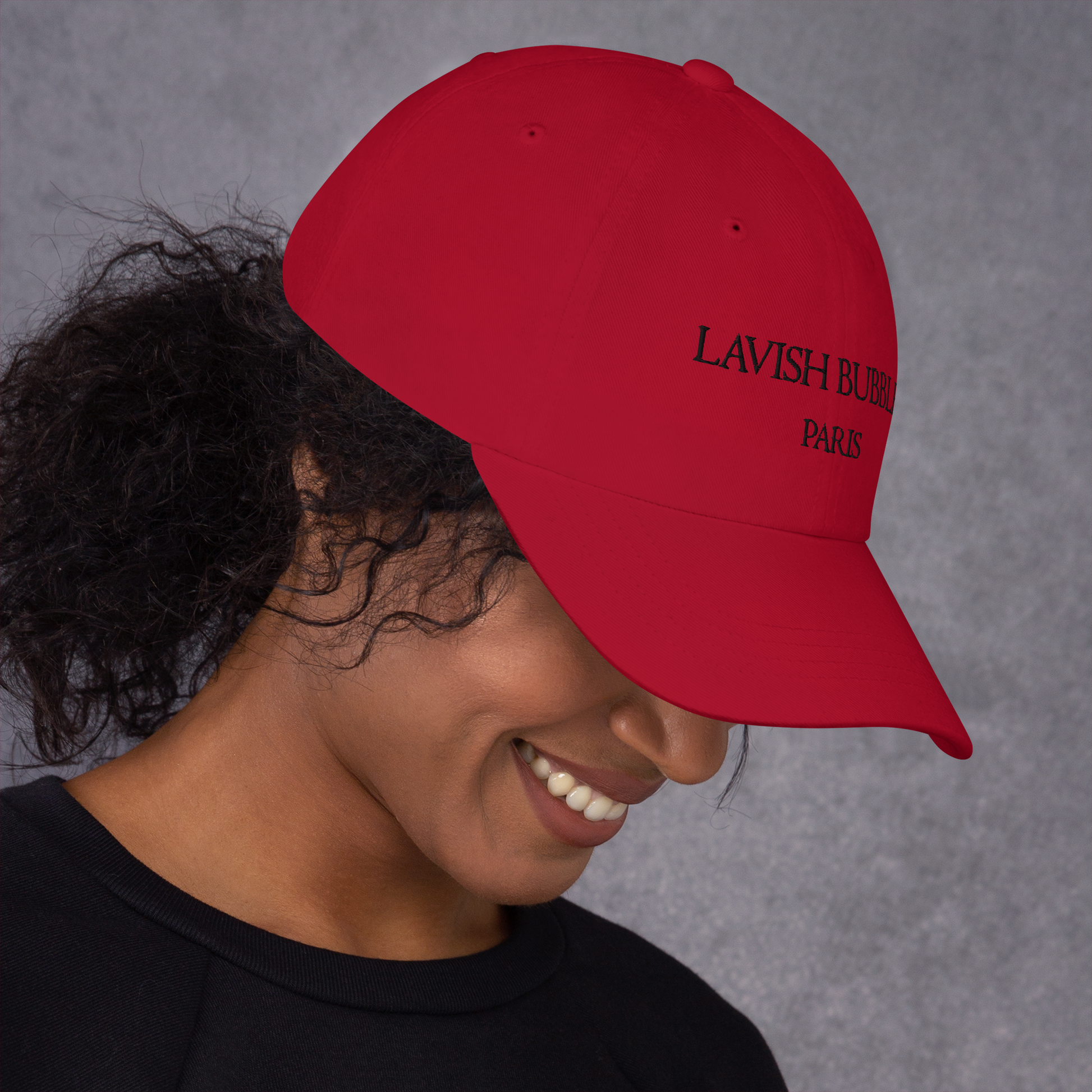 Paris Lavish Bubbles (Black)  - Dad hat - LAVISH BUBBLES