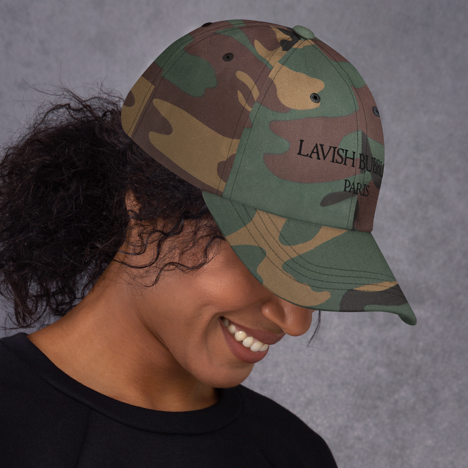 Paris Lavish Bubbles (Black)  - Dad hat - LAVISH BUBBLES