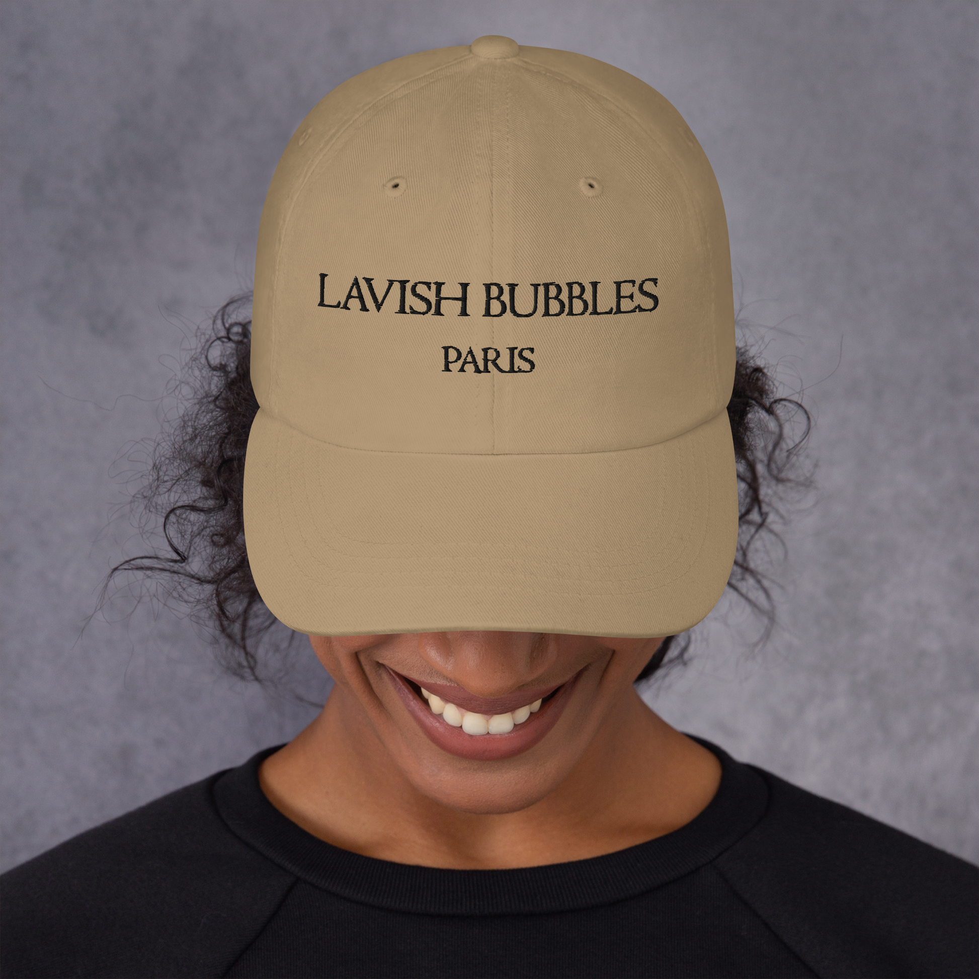 Paris Lavish Bubbles (Black)  - Dad hat - LAVISH BUBBLES