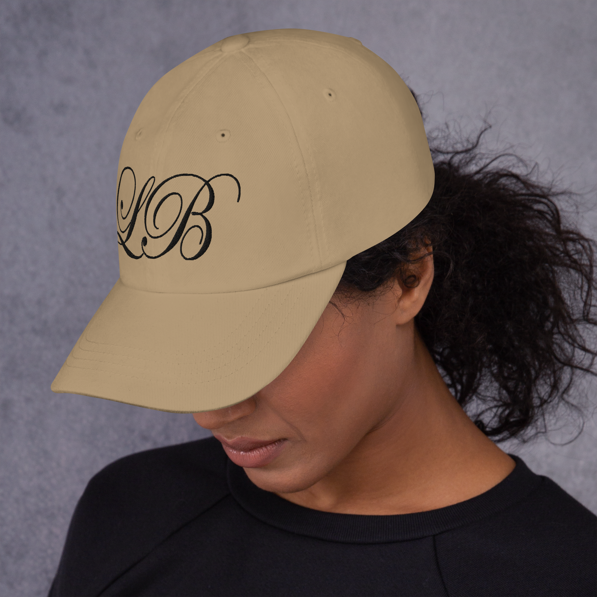 calligraphy Cap (Black)- Lavish Bubbles - LAVISH BUBBLES