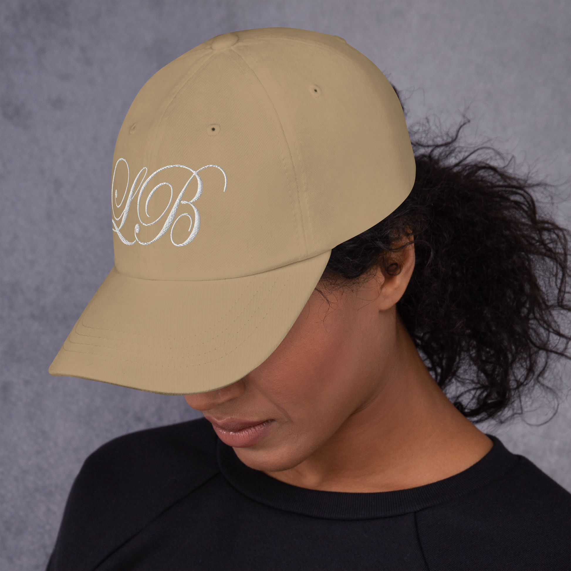 calligraphy cap (White) - Lavish Bubbles - LAVISH BUBBLES