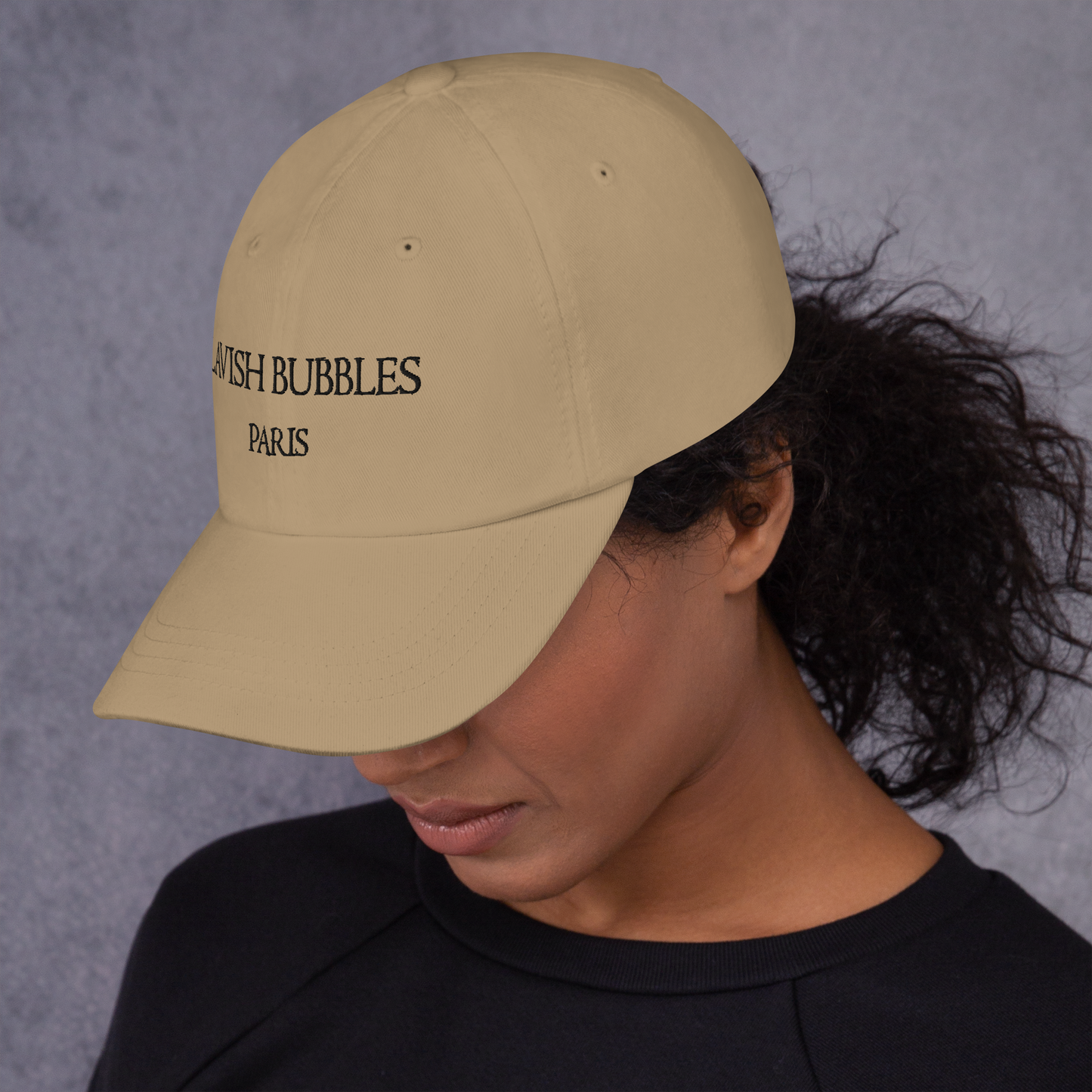 Paris Lavish Bubbles (Black)  - Dad hat - LAVISH BUBBLES