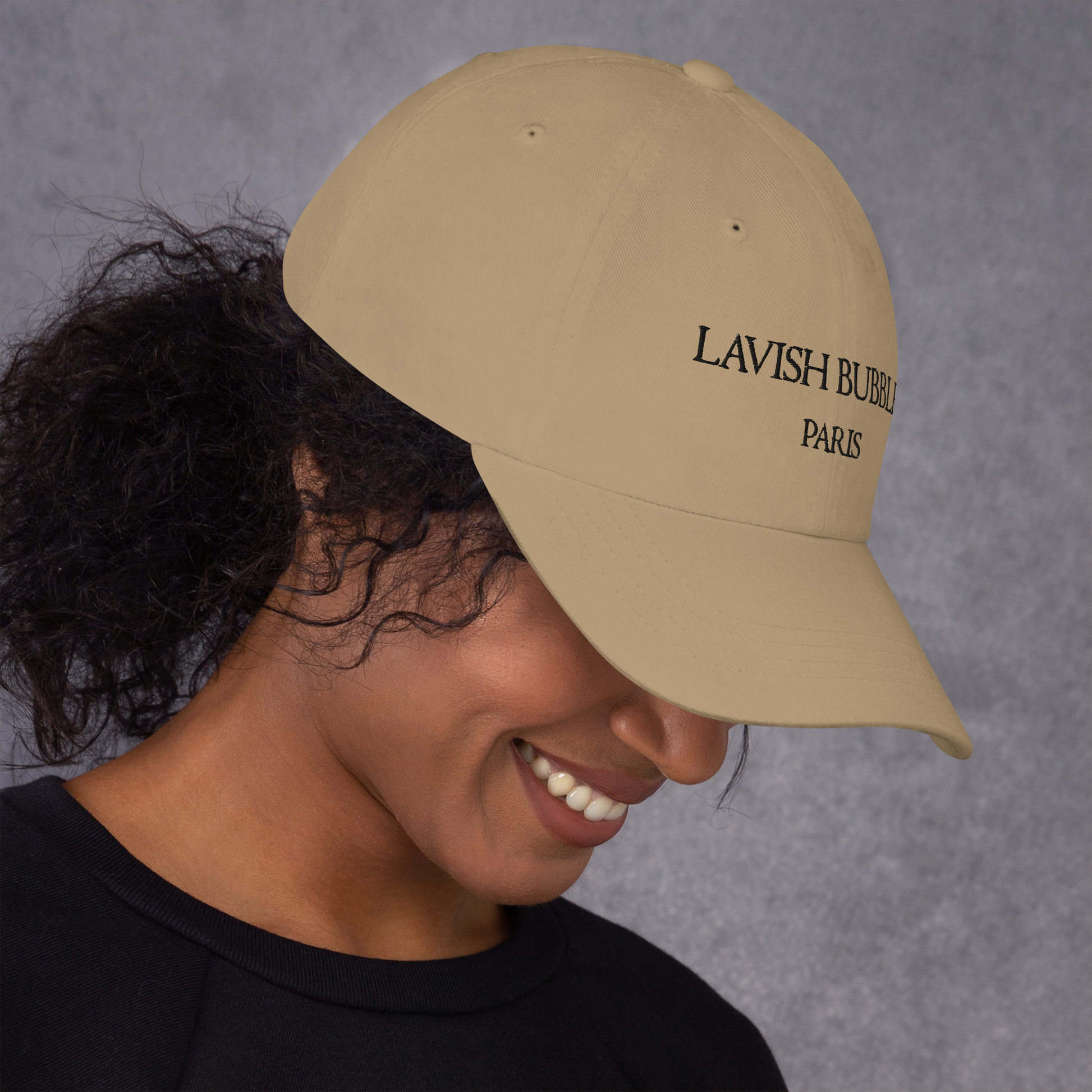 Paris Lavish Bubbles (Black)  - Dad hat - LAVISH BUBBLES