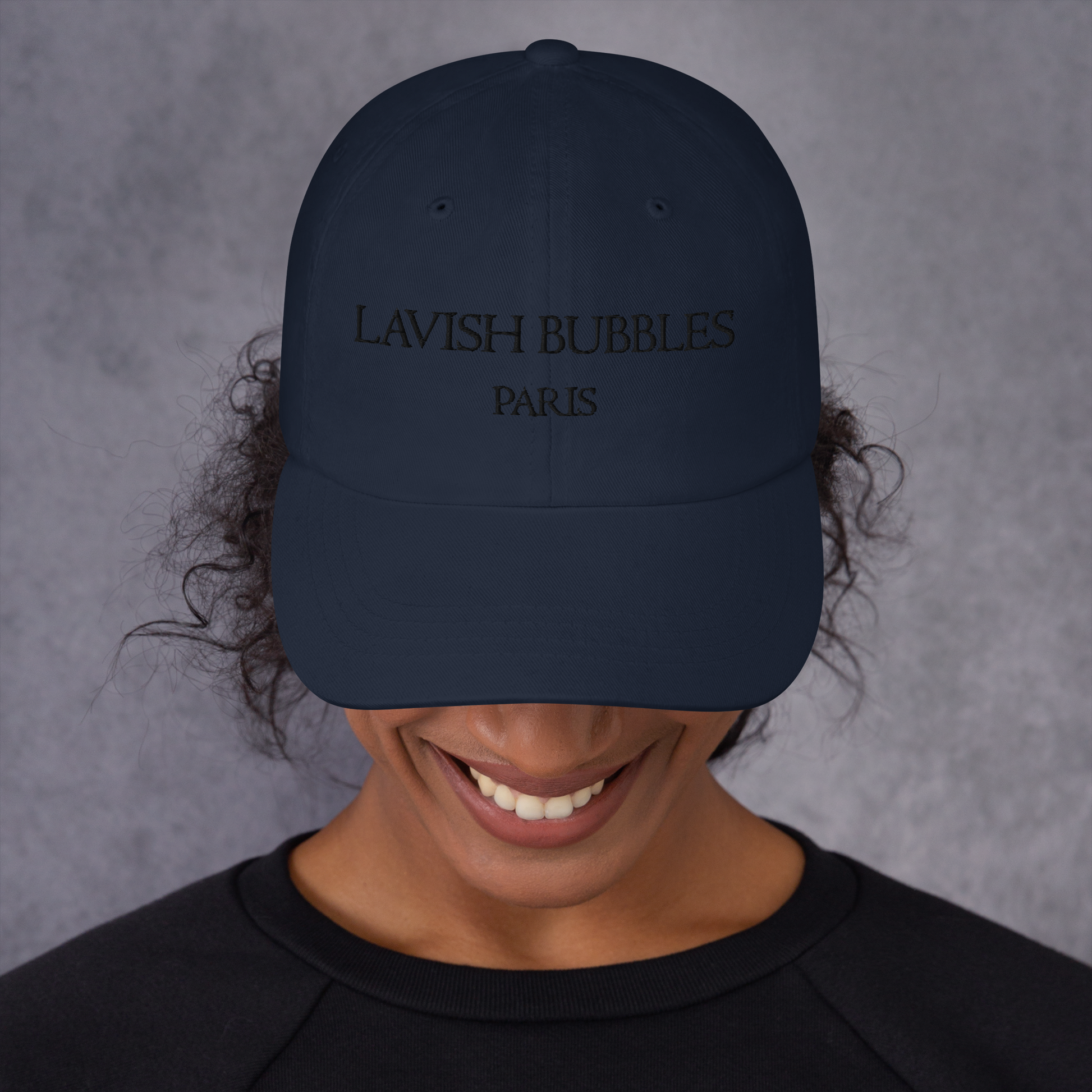 Paris Lavish Bubbles (Black)  - Dad hat - LAVISH BUBBLES