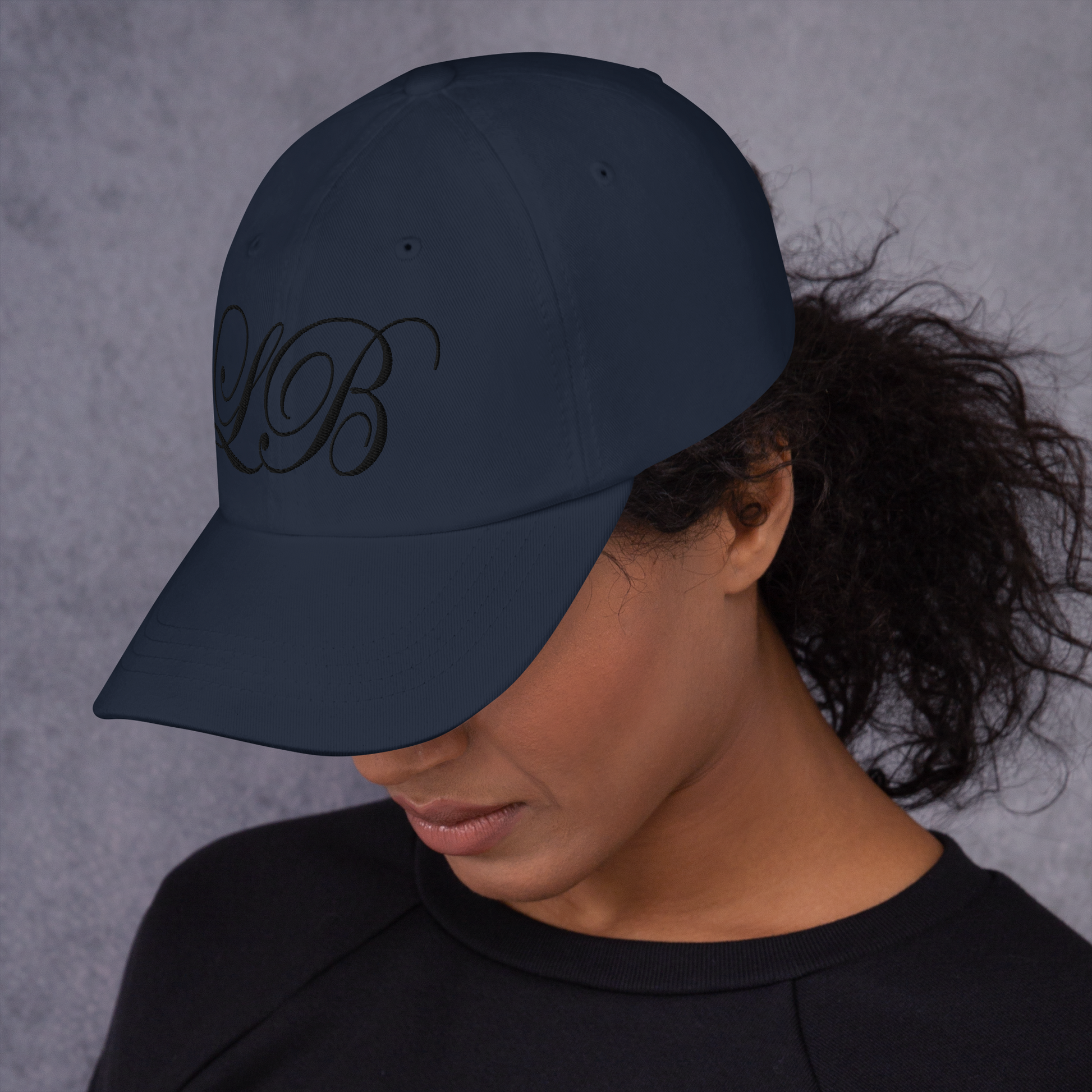 calligraphy Cap (Black)- Lavish Bubbles - LAVISH BUBBLES