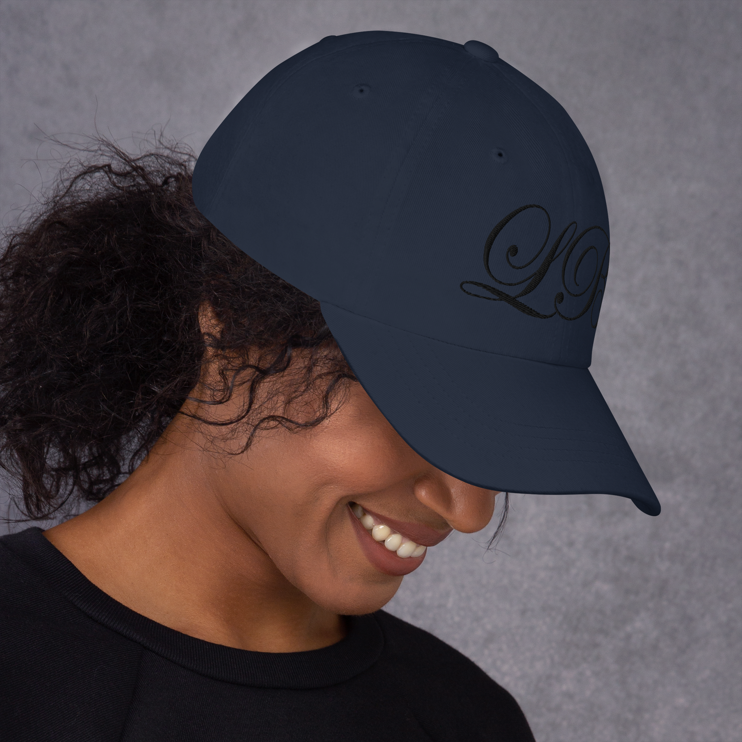 calligraphy Cap (Black)- Lavish Bubbles - LAVISH BUBBLES