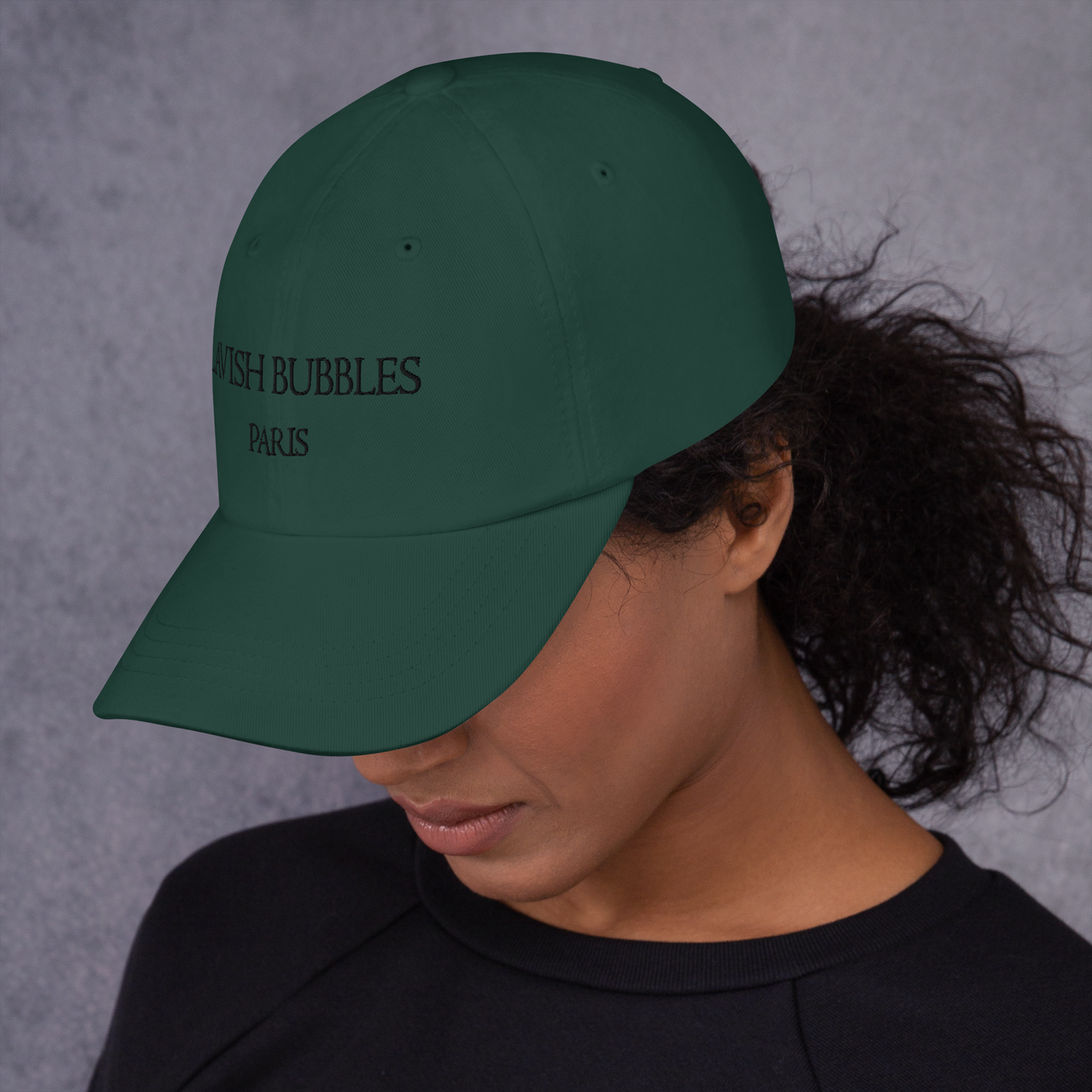 Paris Lavish Bubbles (Black)  - Dad hat - LAVISH BUBBLES