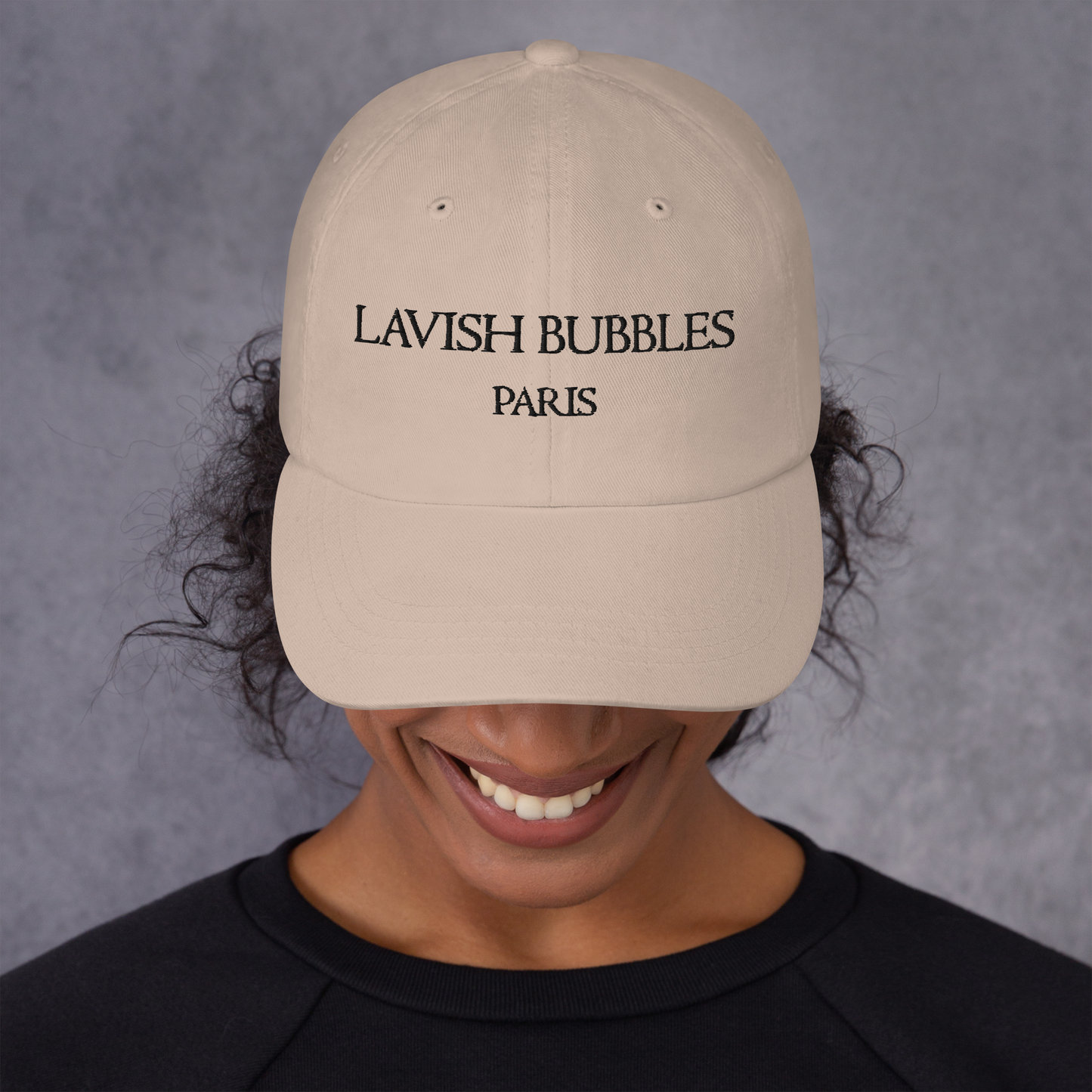 Paris Lavish Bubbles (Black)  - Dad hat - LAVISH BUBBLES