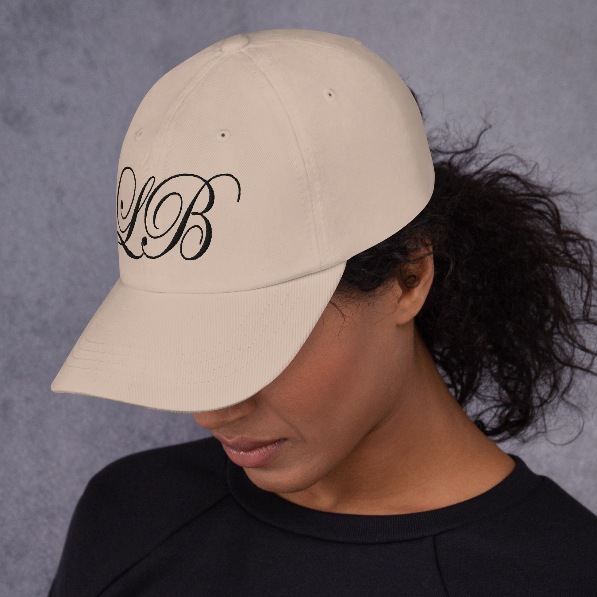 calligraphy Cap (Black)- Lavish Bubbles - LAVISH BUBBLES