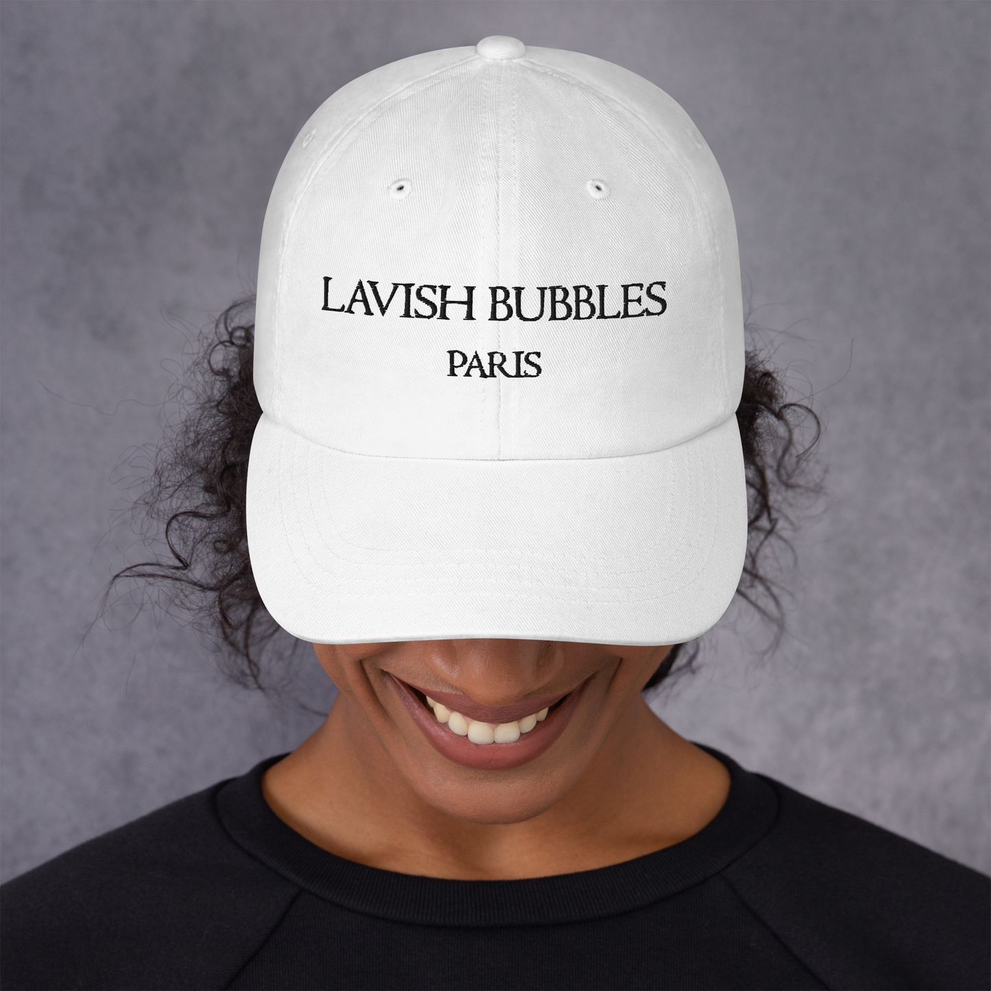 Paris Lavish Bubbles (Black)  - Dad hat - LAVISH BUBBLES