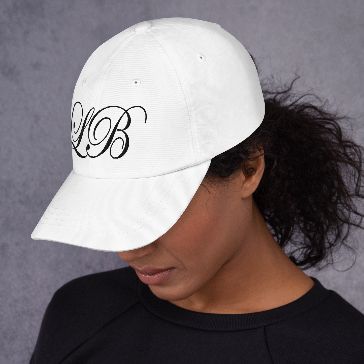 calligraphy Cap (Black)- Lavish Bubbles - LAVISH BUBBLES