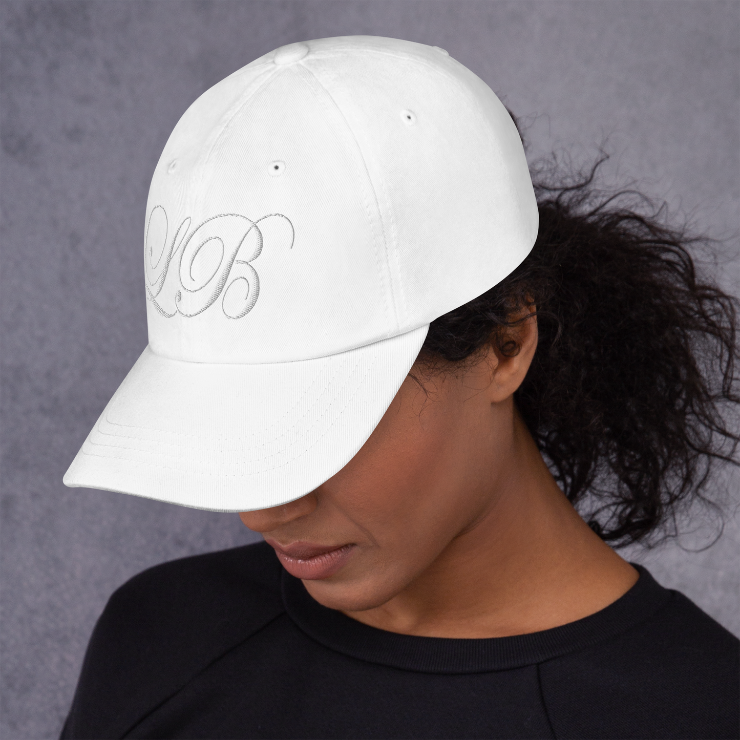 calligraphy cap (White) - Lavish Bubbles - LAVISH BUBBLES