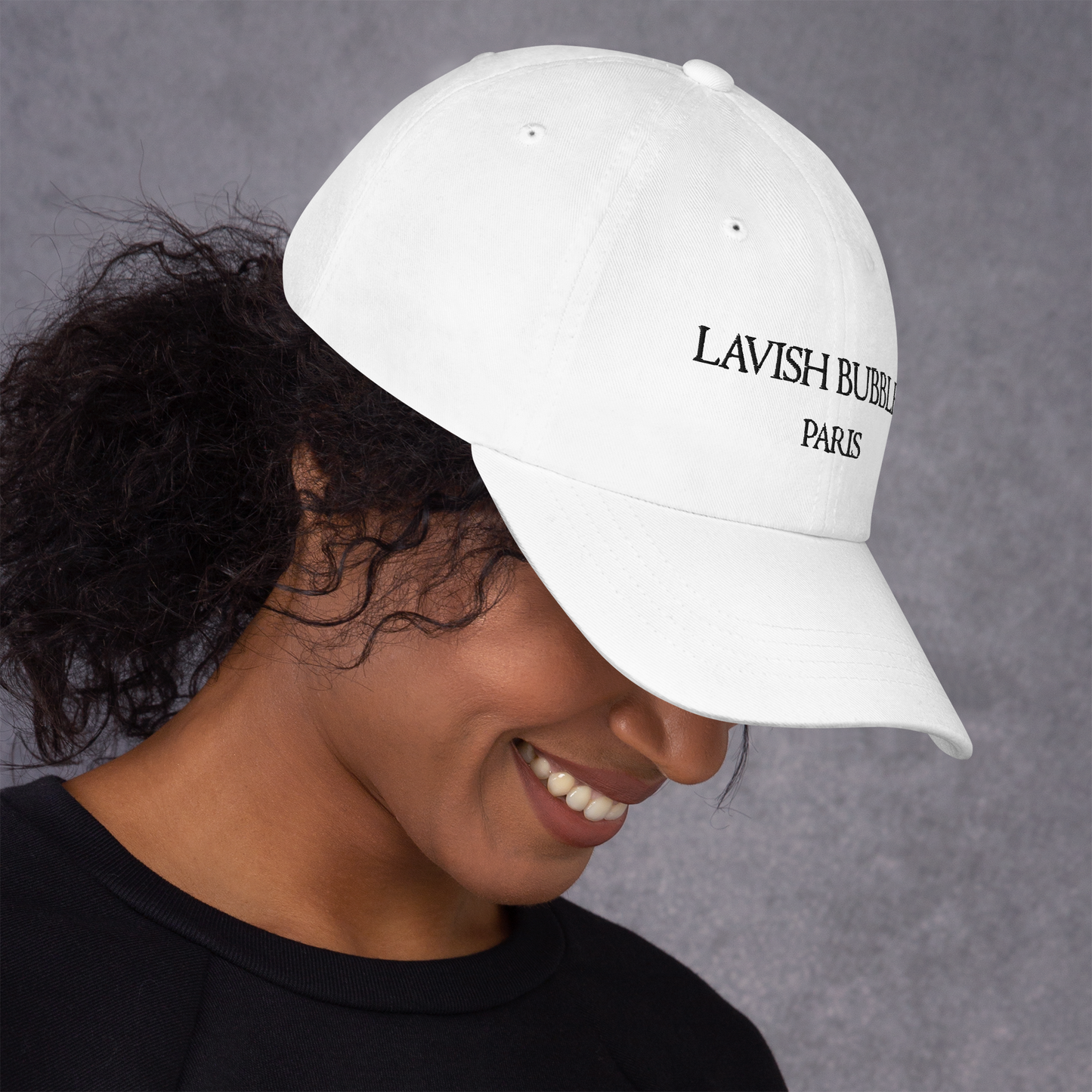 Paris Lavish Bubbles (Black)  - Dad hat - LAVISH BUBBLES