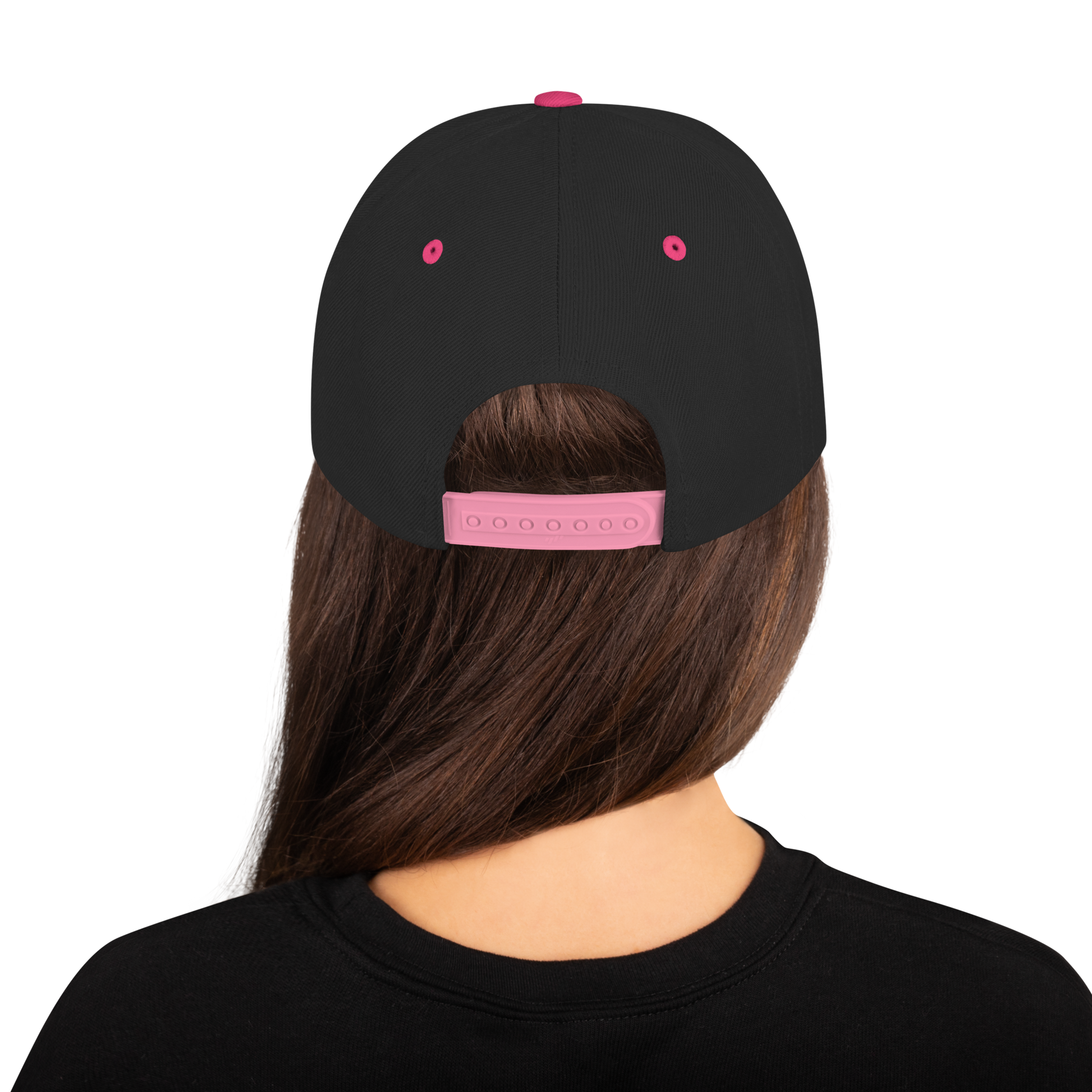 calligraphy Snapback Hat (Pink) - Lavish Bubbles - LAVISH BUBBLES