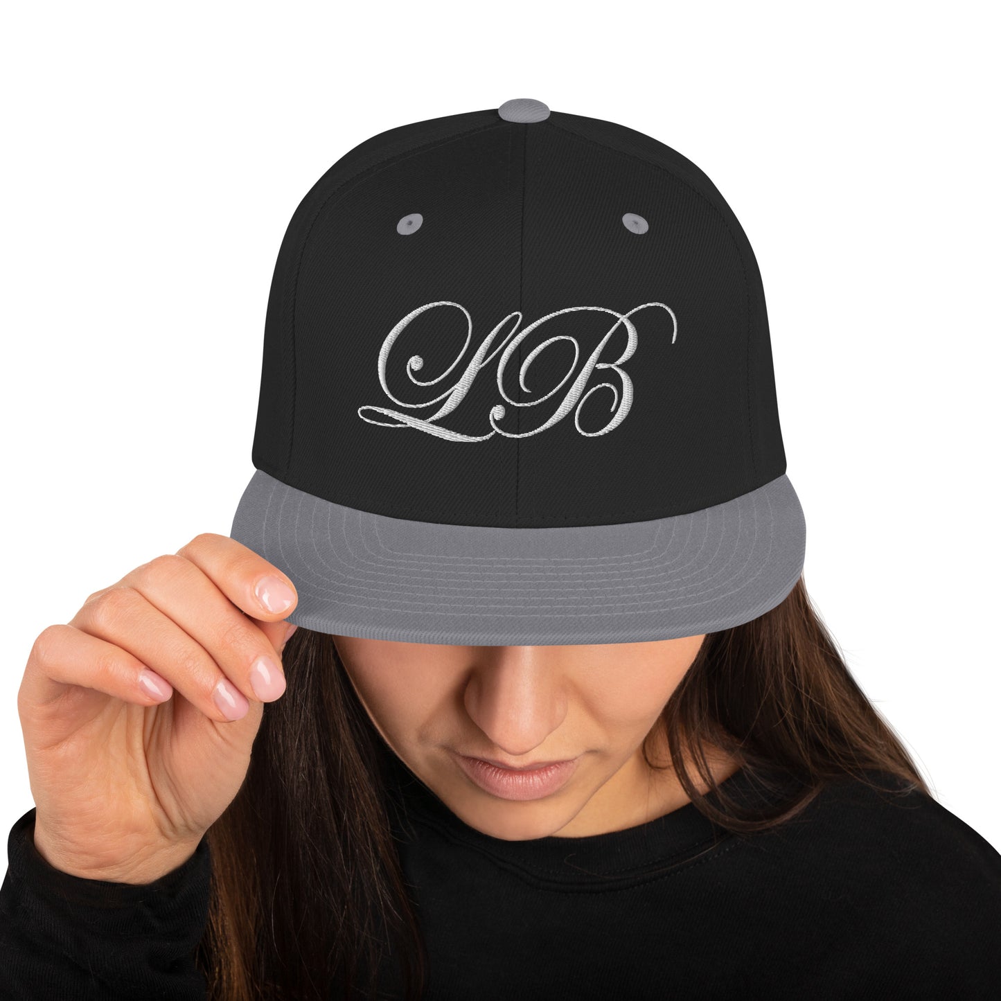 calligraphy Snapback Hat (White) - Lavish Bubbles - LAVISH BUBBLES