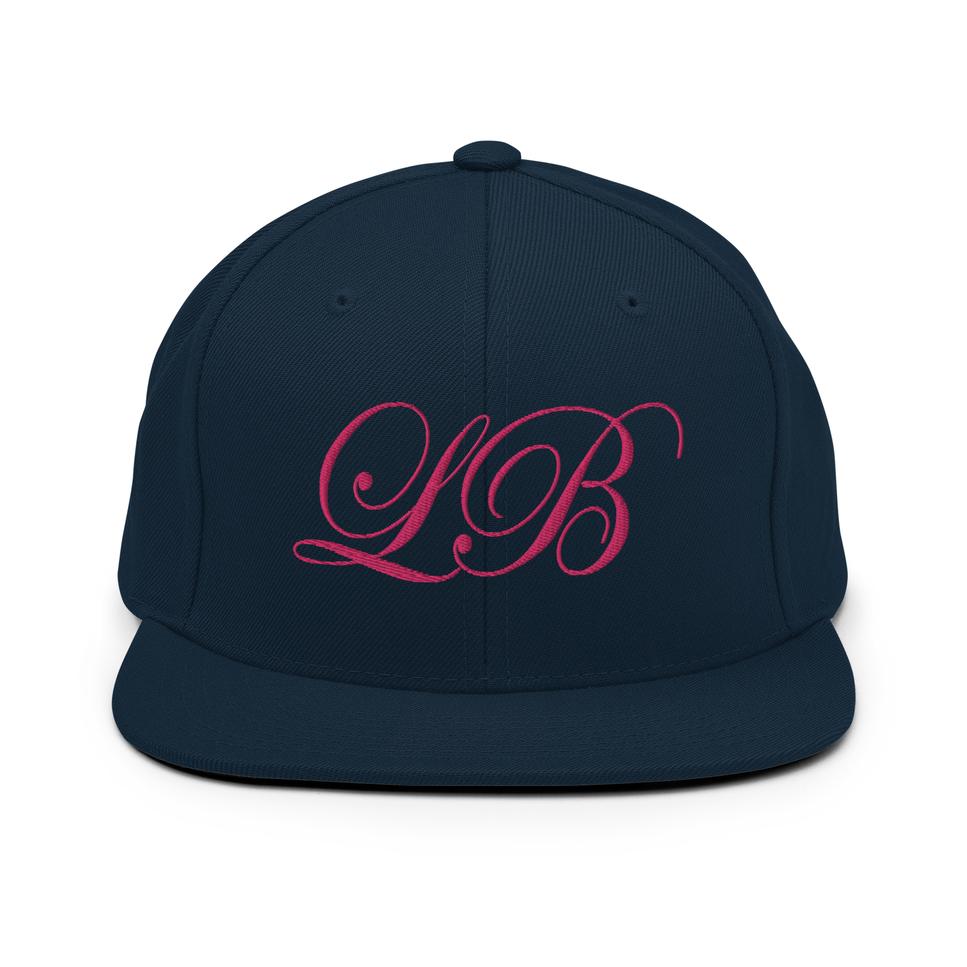 calligraphy Snapback Hat (Pink) - Lavish Bubbles - LAVISH BUBBLES