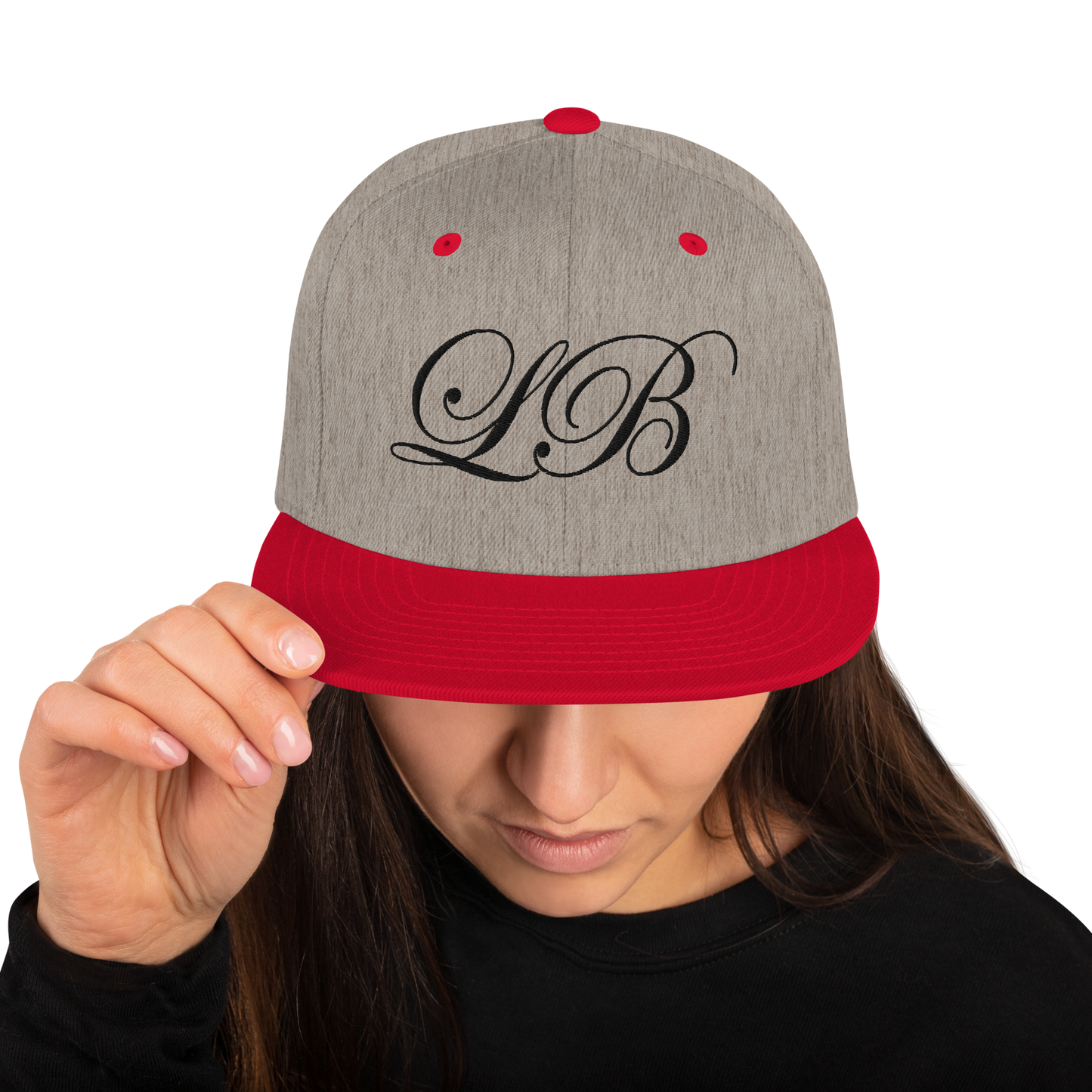 calligraphy Snapback Hat (Black) - Lavish Bubbles - LAVISH BUBBLES