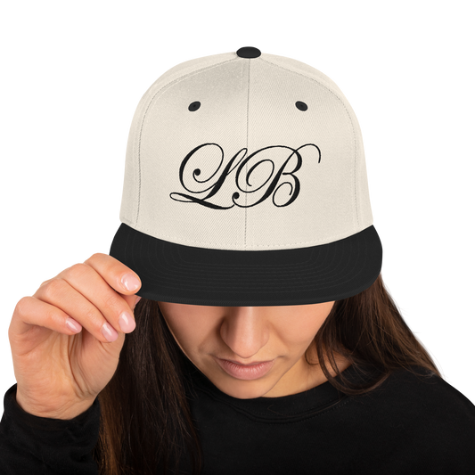 calligraphy Snapback Hat (Black) - Lavish Bubbles - LAVISH BUBBLES