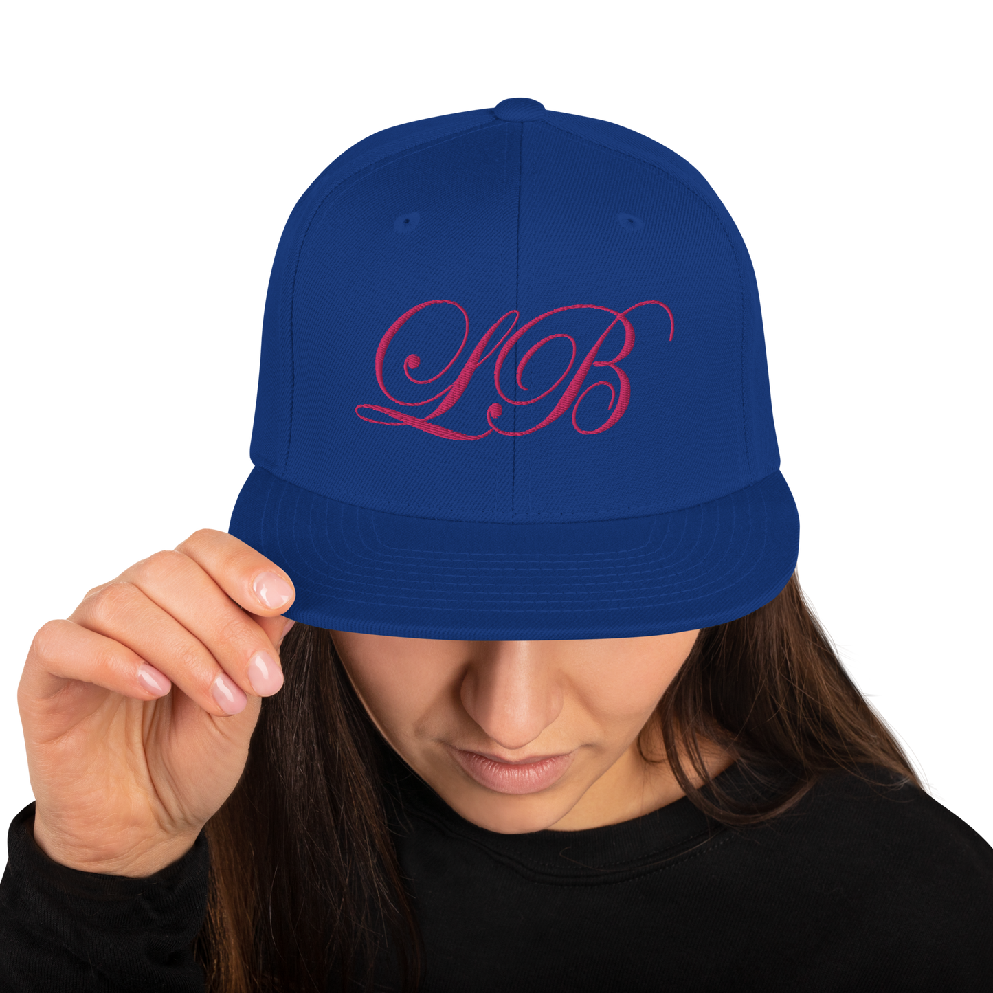 calligraphy Snapback Hat (Pink) - Lavish Bubbles - LAVISH BUBBLES