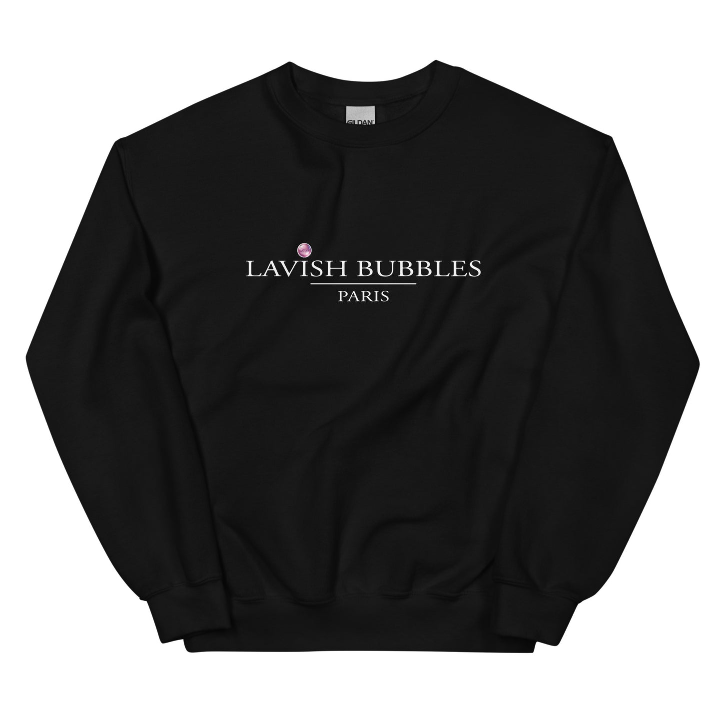 Paris Lavish Bubbles (White) - Unisex Sweatshirt - LAVISH BUBBLES