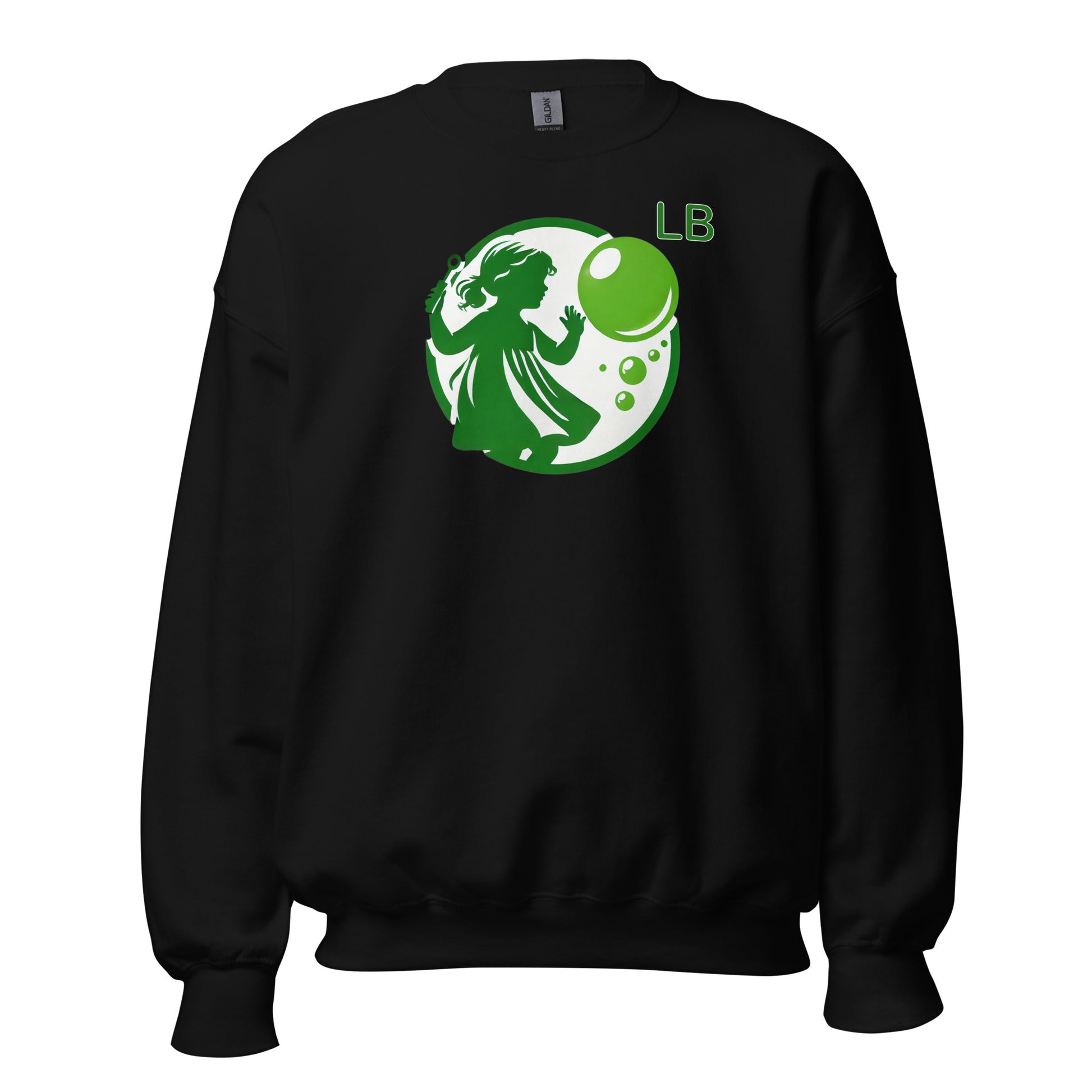 Green Girl - Unisex Sweatshirt - Lavish Bubbles - LAVISH BUBBLES