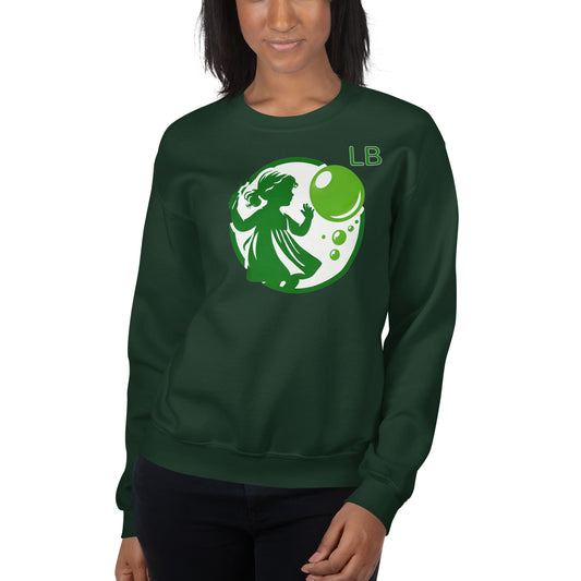 Green Girl - Unisex Sweatshirt - Lavish Bubbles - LAVISH BUBBLES