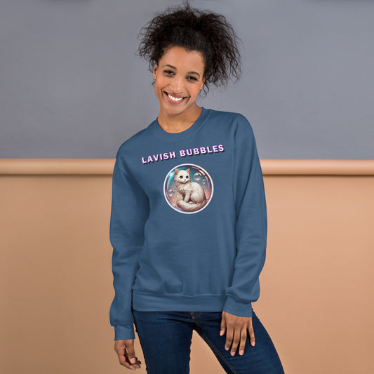 Fancy Kitty - Unisex Sweatshirt - Lavish Bubbles - LAVISH BUBBLES