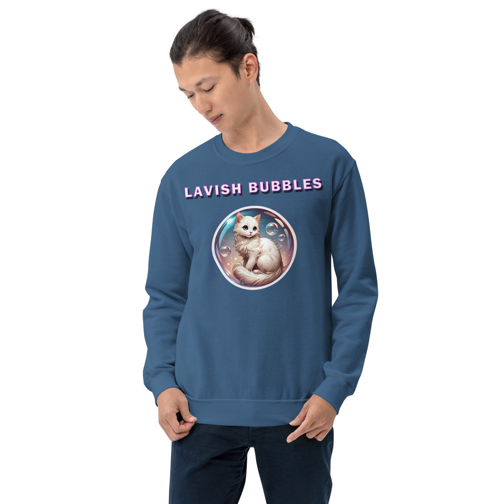 Fancy Kitty - Unisex Sweatshirt - Lavish Bubbles - LAVISH BUBBLES