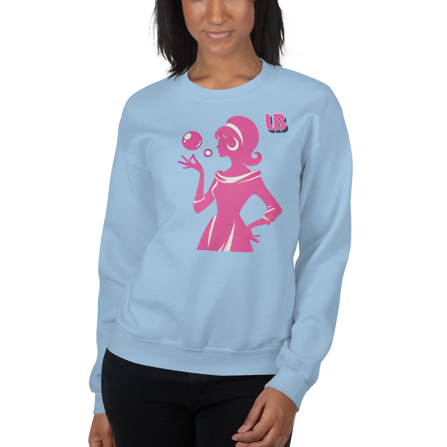 Pink 60s - Unisex Sweatshirt - Lavish Bubbles - LAVISH BUBBLES