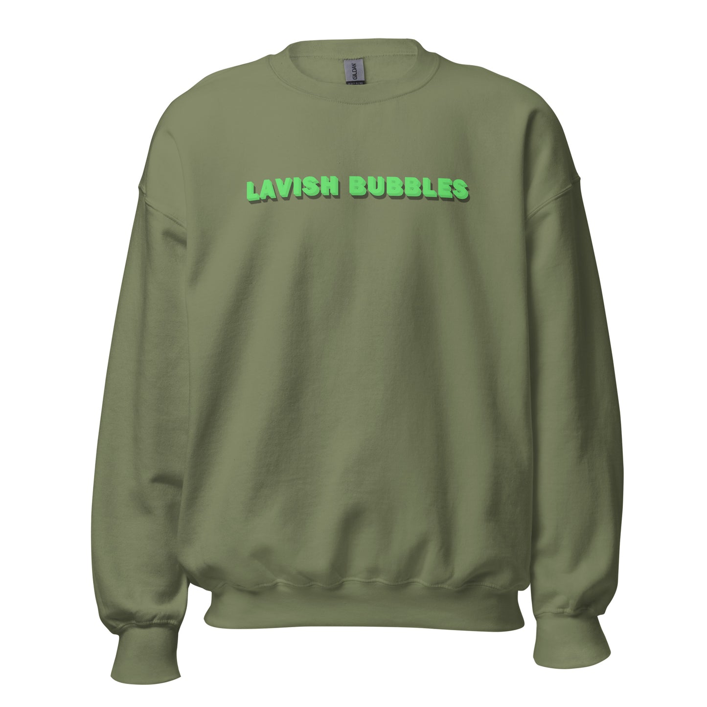 Green name - Unisex Sweatshirt - Lavish Bubbles - LAVISH BUBBLES