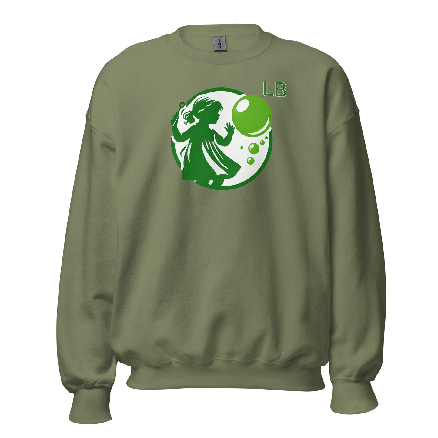 Green Girl - Unisex Sweatshirt - Lavish Bubbles - LAVISH BUBBLES