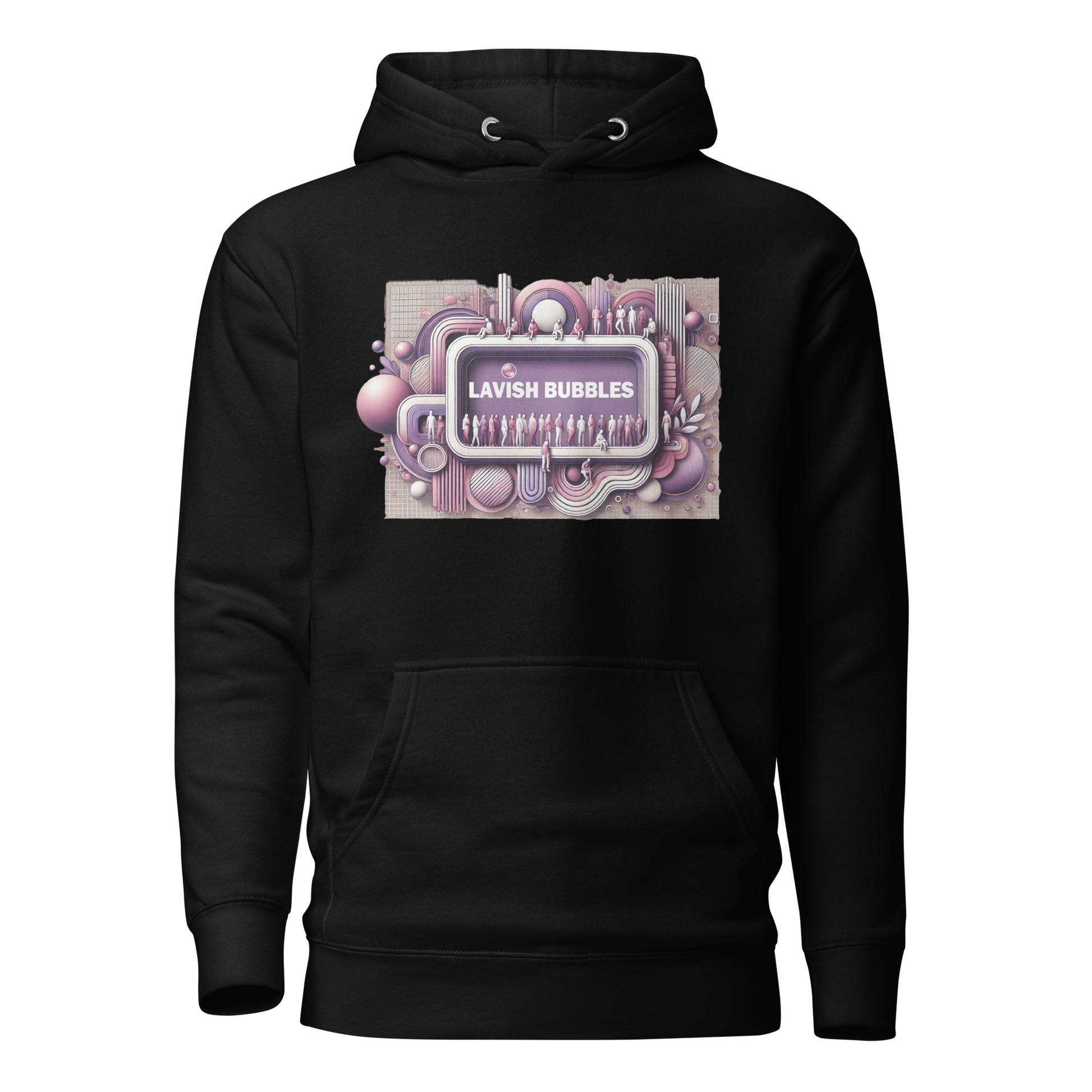 Purple crowd - Unisex Hoodie - Lavish Bubbles - LAVISH BUBBLES