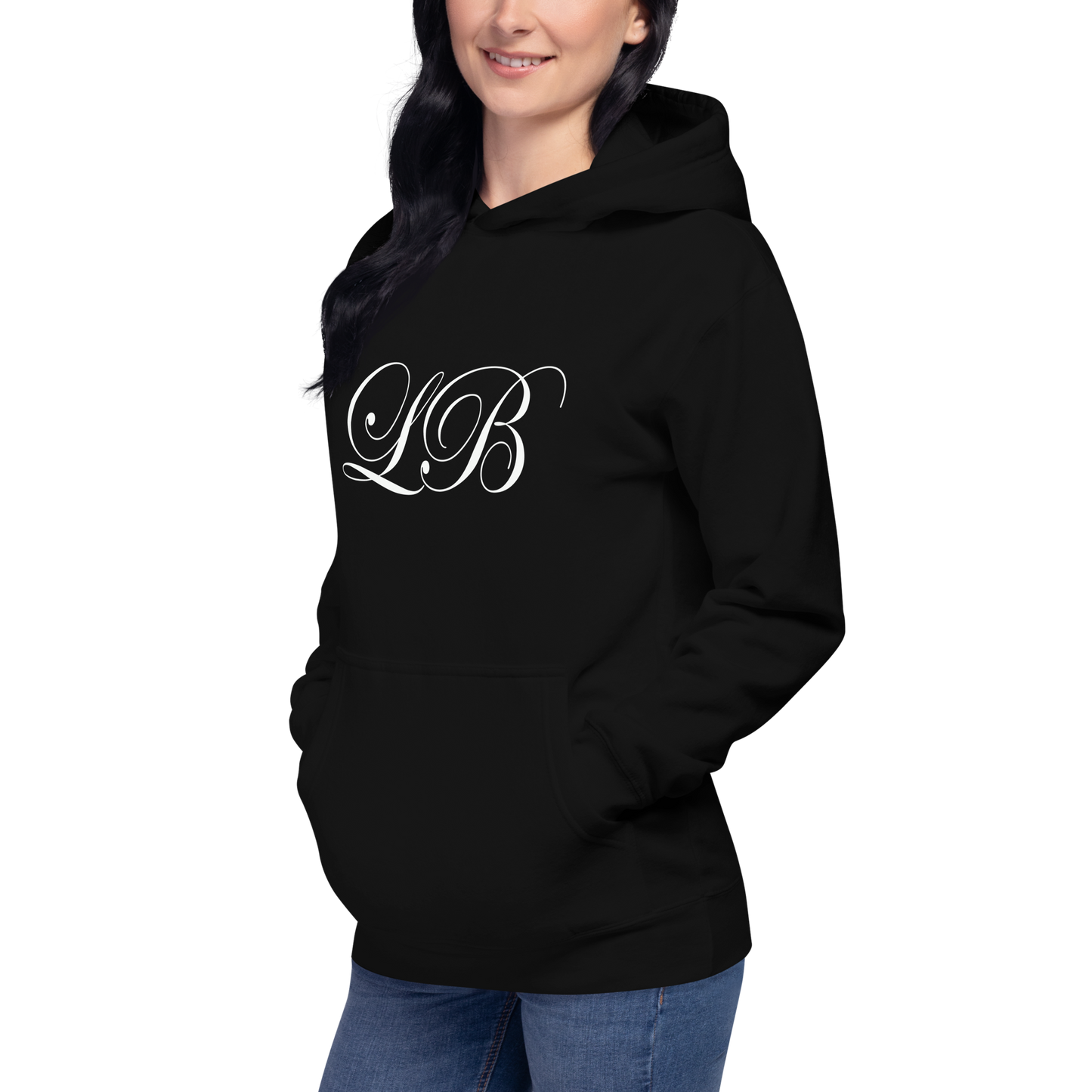 calligraphy (White) - Unisex Hoodie - Lavish Bubbles - LAVISH BUBBLES