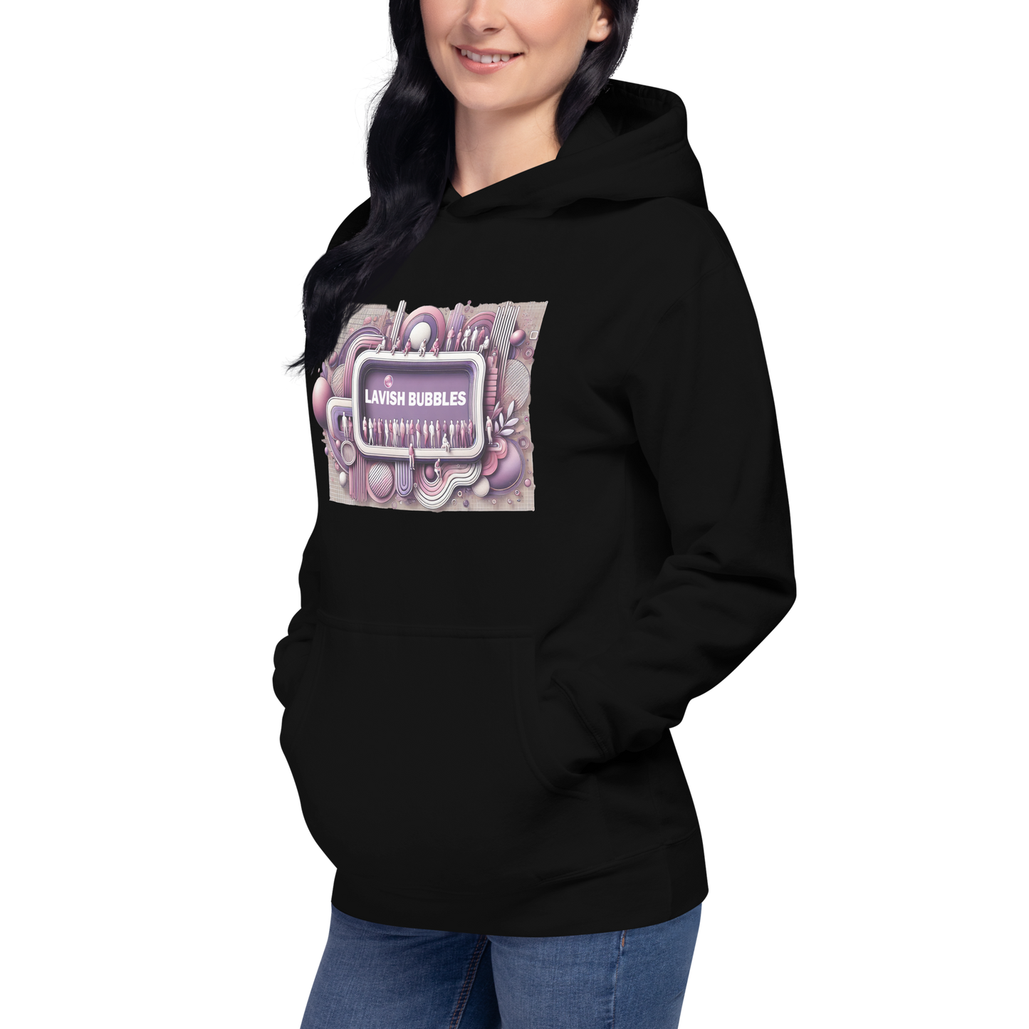 Purple crowd - Unisex Hoodie - Lavish Bubbles - LAVISH BUBBLES