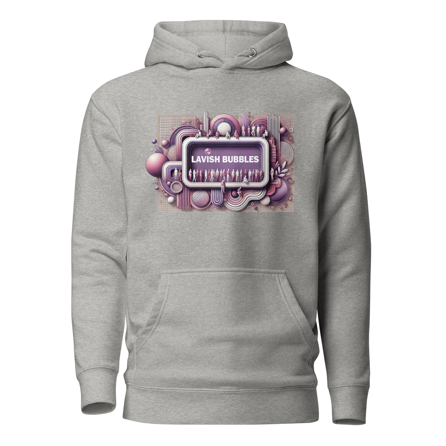 Purple crowd - Unisex Hoodie - Lavish Bubbles - LAVISH BUBBLES