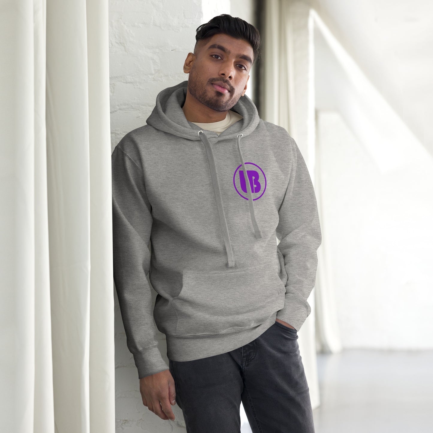 Classic logo (purple) - Sweatshirt à capuche unisex