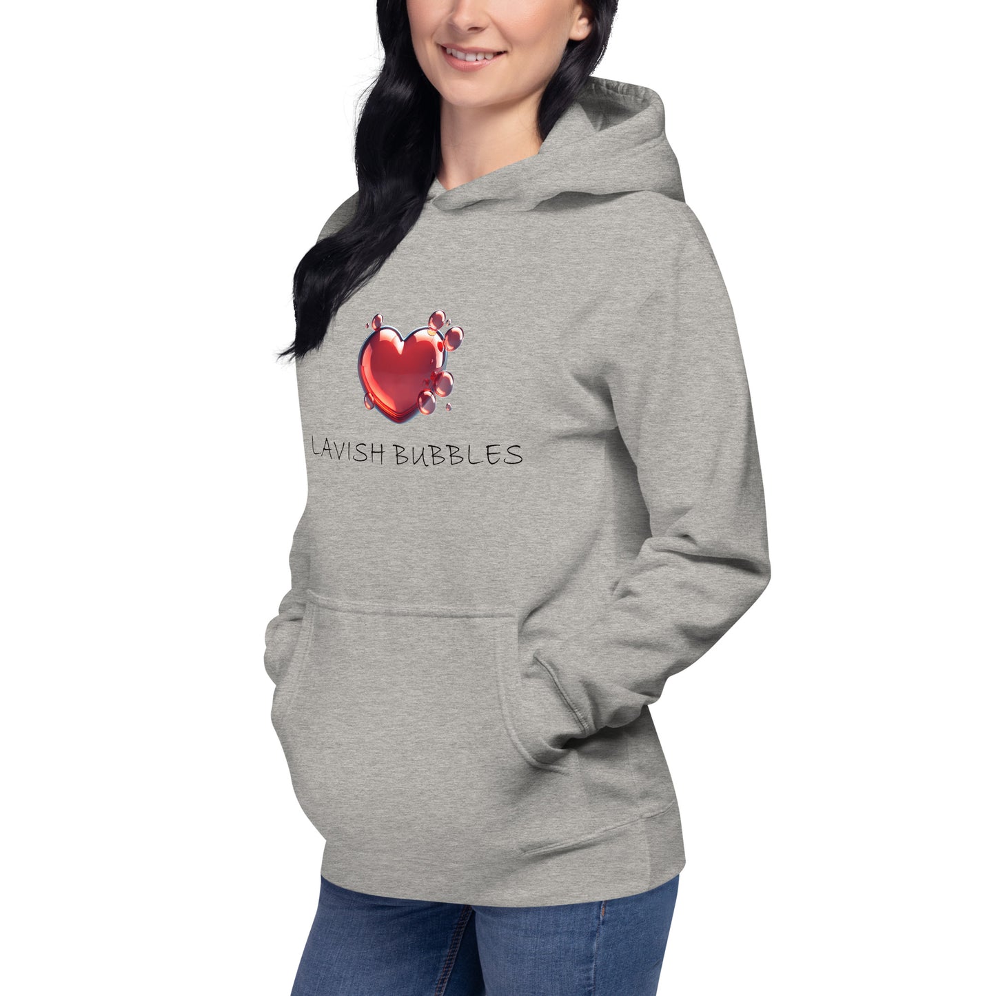 Bubble heart - Unisex Hoodie - Lavish Bubbles - LAVISH BUBBLES