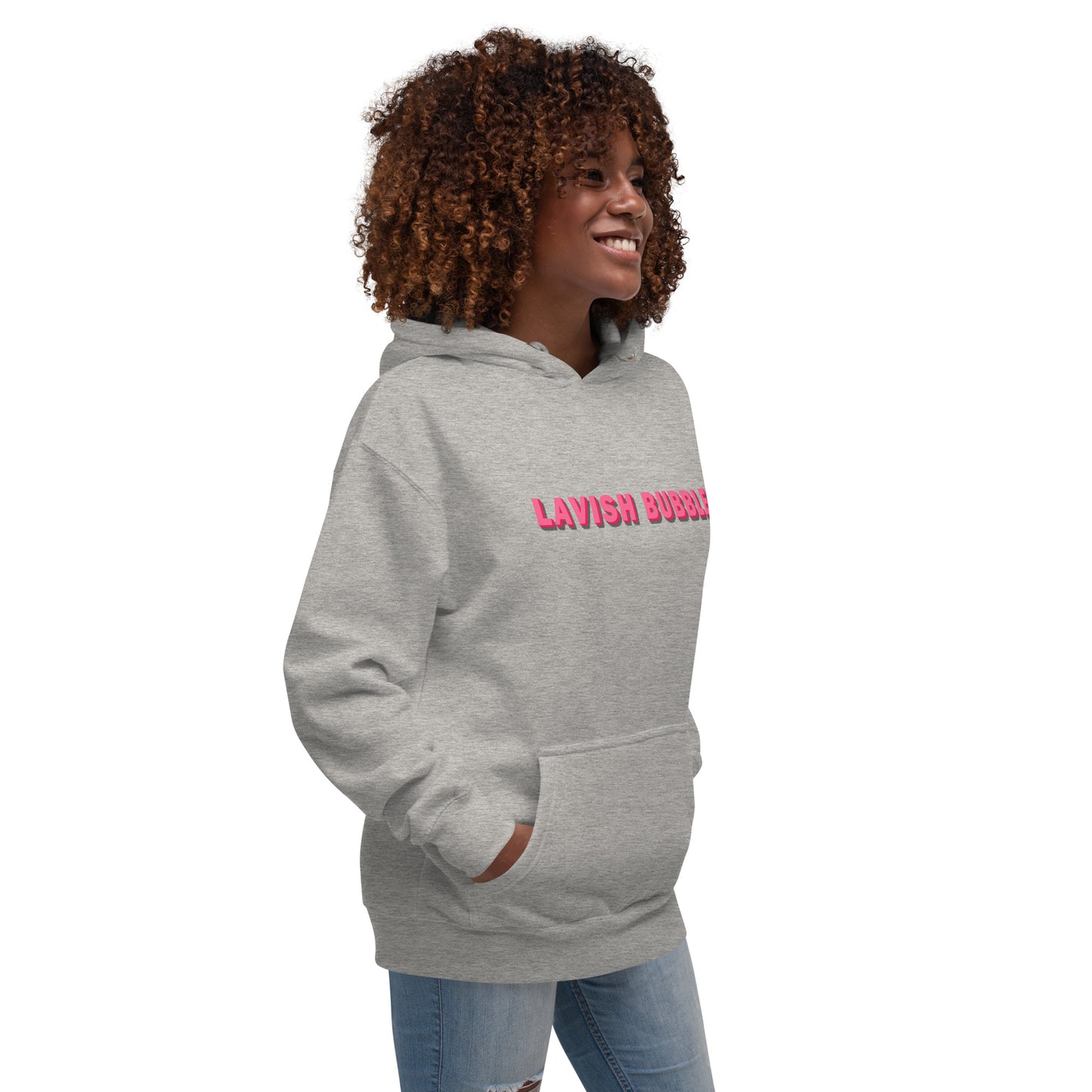 Pink name - Unisex Hoodie - Lavish Bubbles - LAVISH BUBBLES