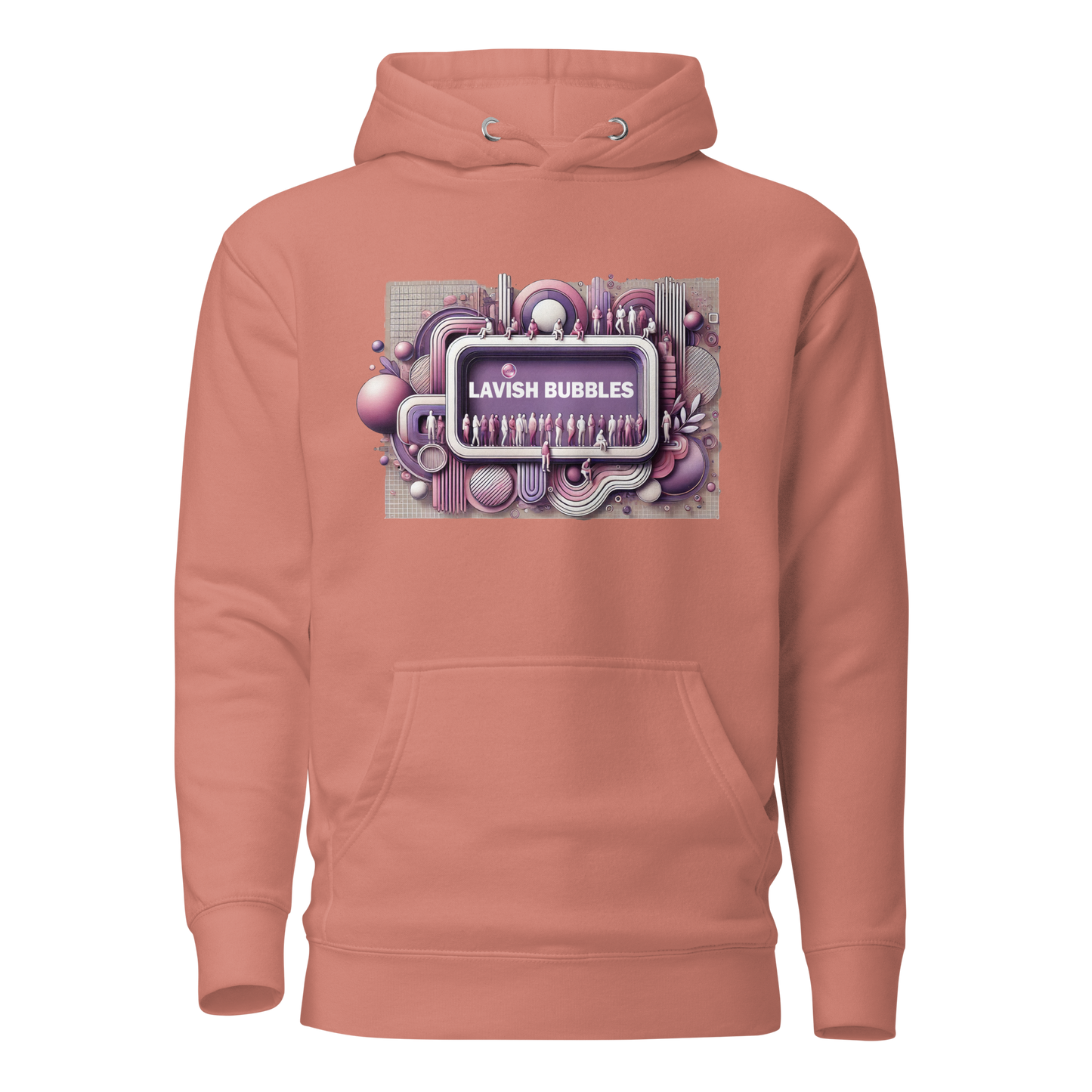 Purple crowd - Unisex Hoodie - Lavish Bubbles - LAVISH BUBBLES