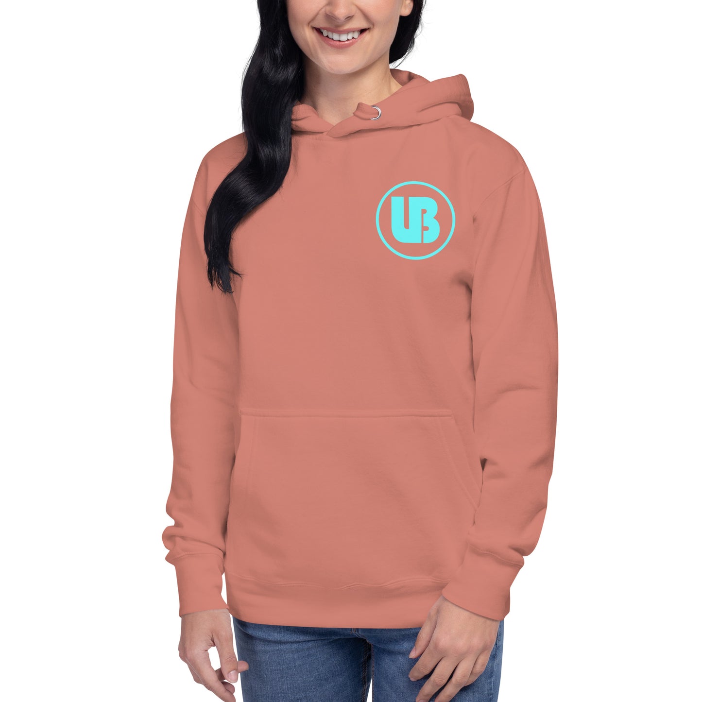 Classic logo (aqua) - Sweatshirt à capuche unisex