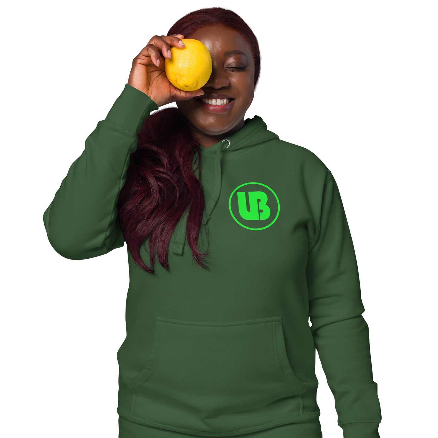 Classic logo (green) - Sweatshirt à capuche unisex