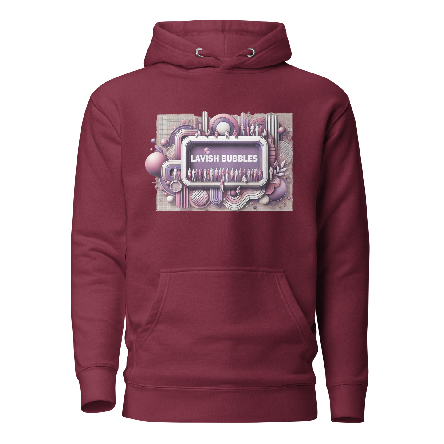 Purple crowd - Unisex Hoodie - Lavish Bubbles - LAVISH BUBBLES