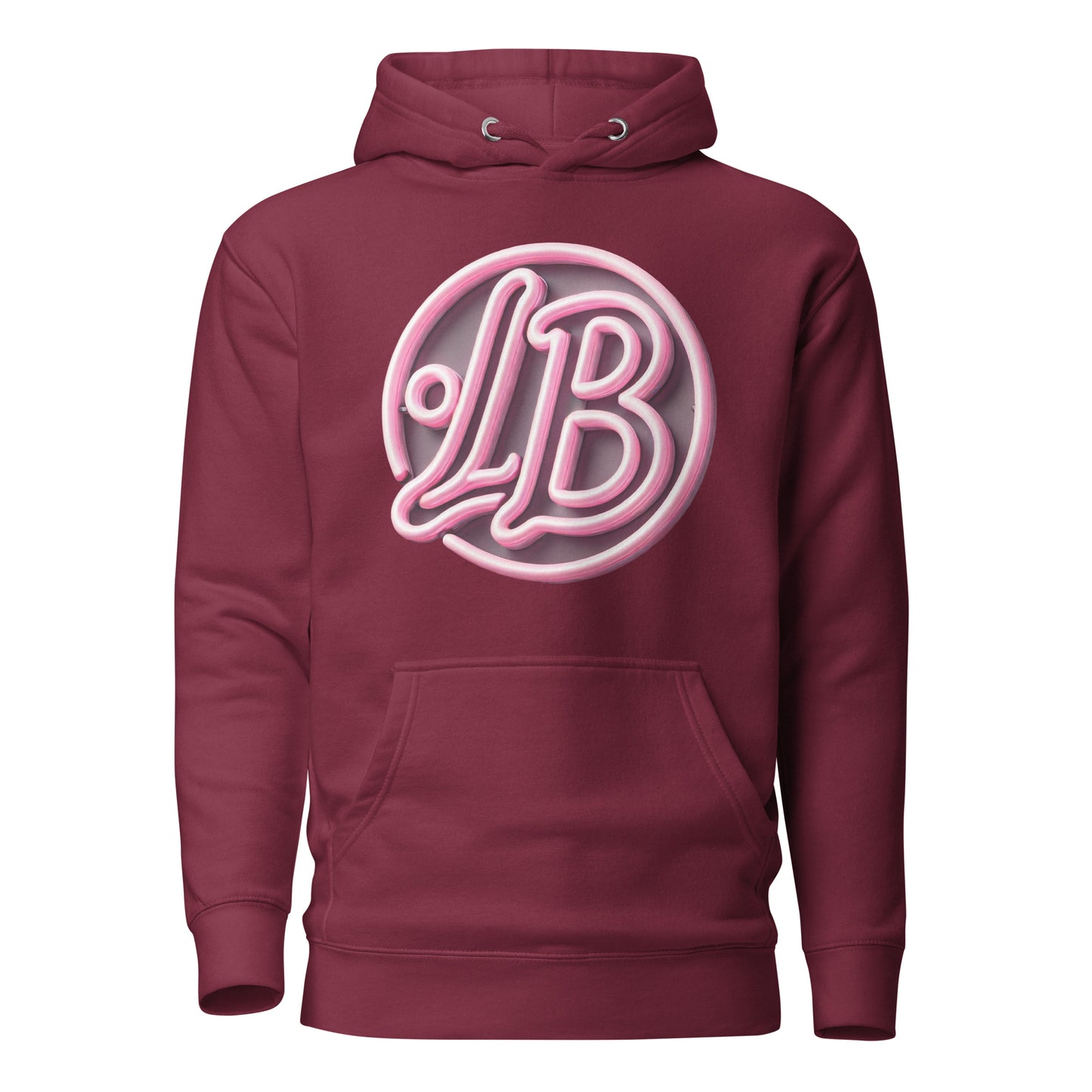 Neon rose - Unisex Hoodie - Lavish Bubbles - LAVISH BUBBLES