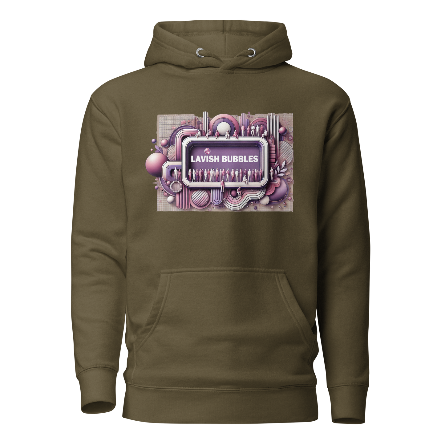 Purple crowd - Unisex Hoodie - Lavish Bubbles - LAVISH BUBBLES