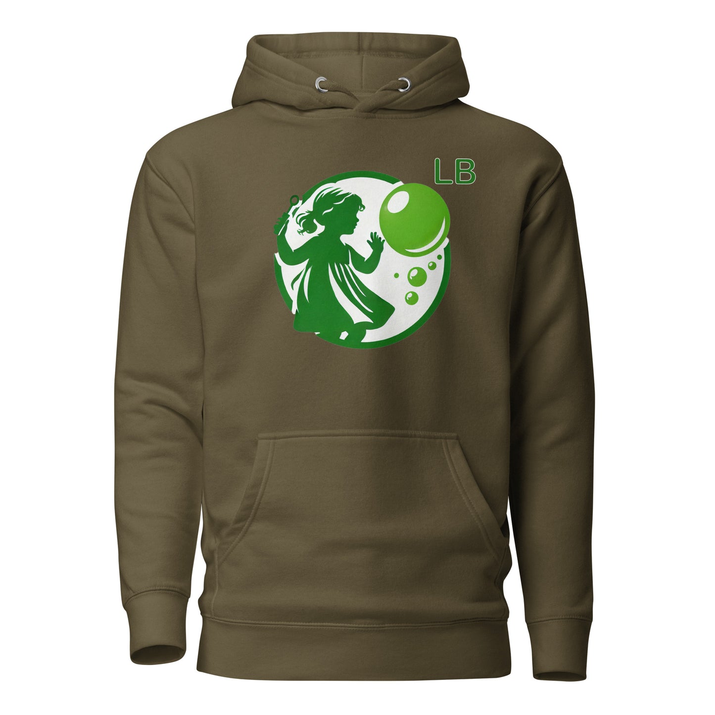 Green Girl - Unisex Hoodie - Lavish Bubbles - LAVISH BUBBLES